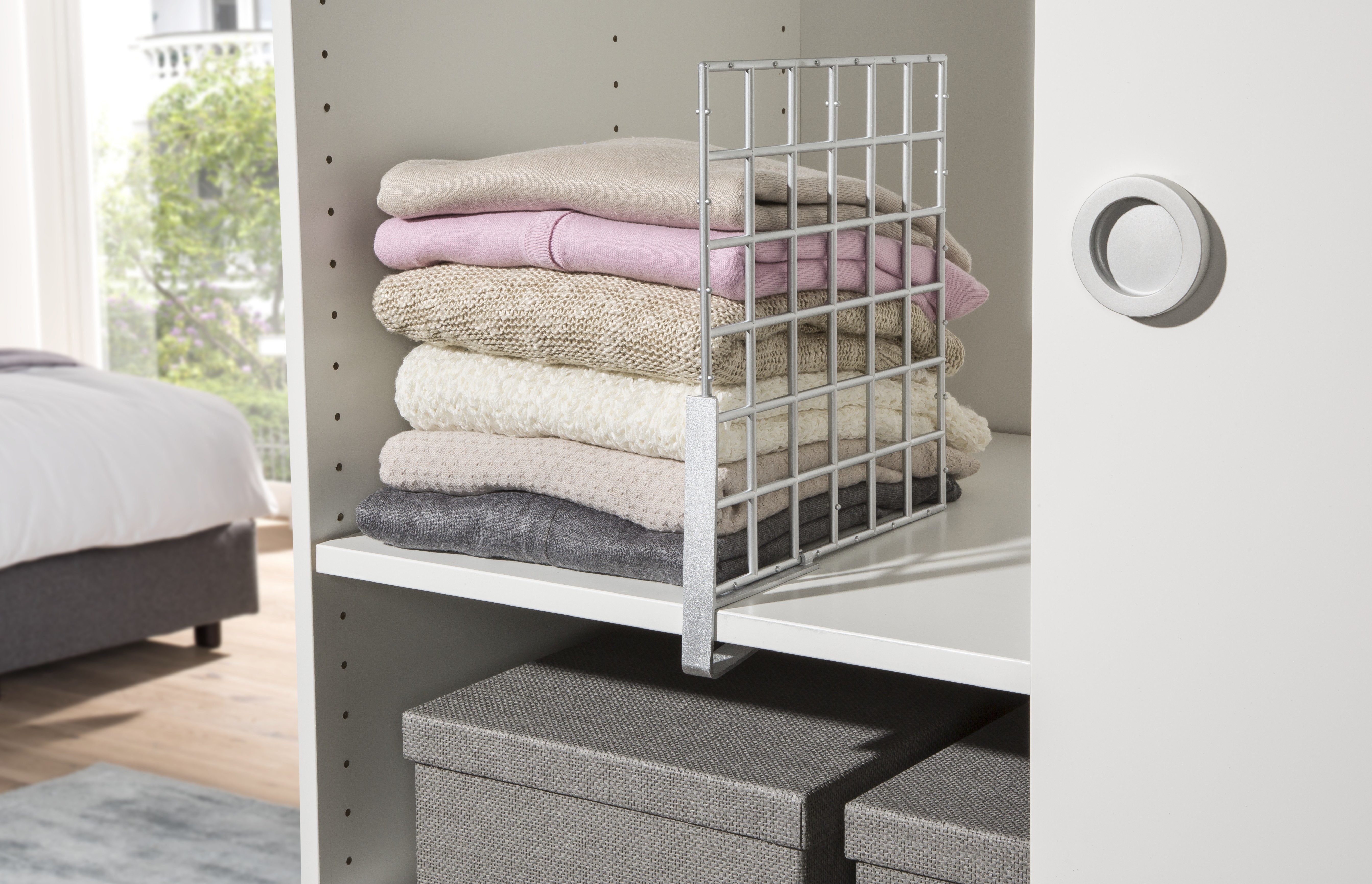 Ruco Regalelement Regalbodenteiler, 4-tlg., Stapelhilfe, einfach einklemmba günstig online kaufen