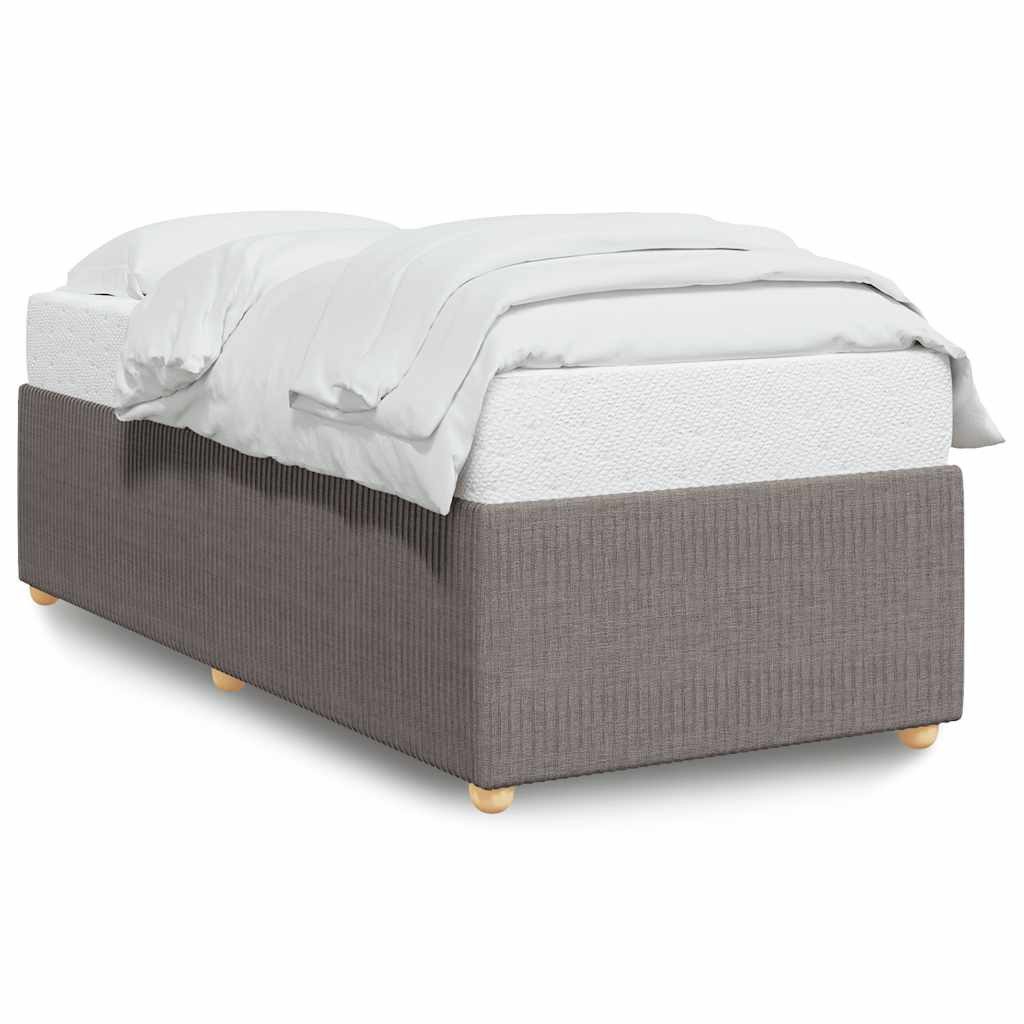 vidaXL Bett Bettgestell ohne Matratze Taupe 80x200 cm Stoff günstig online kaufen