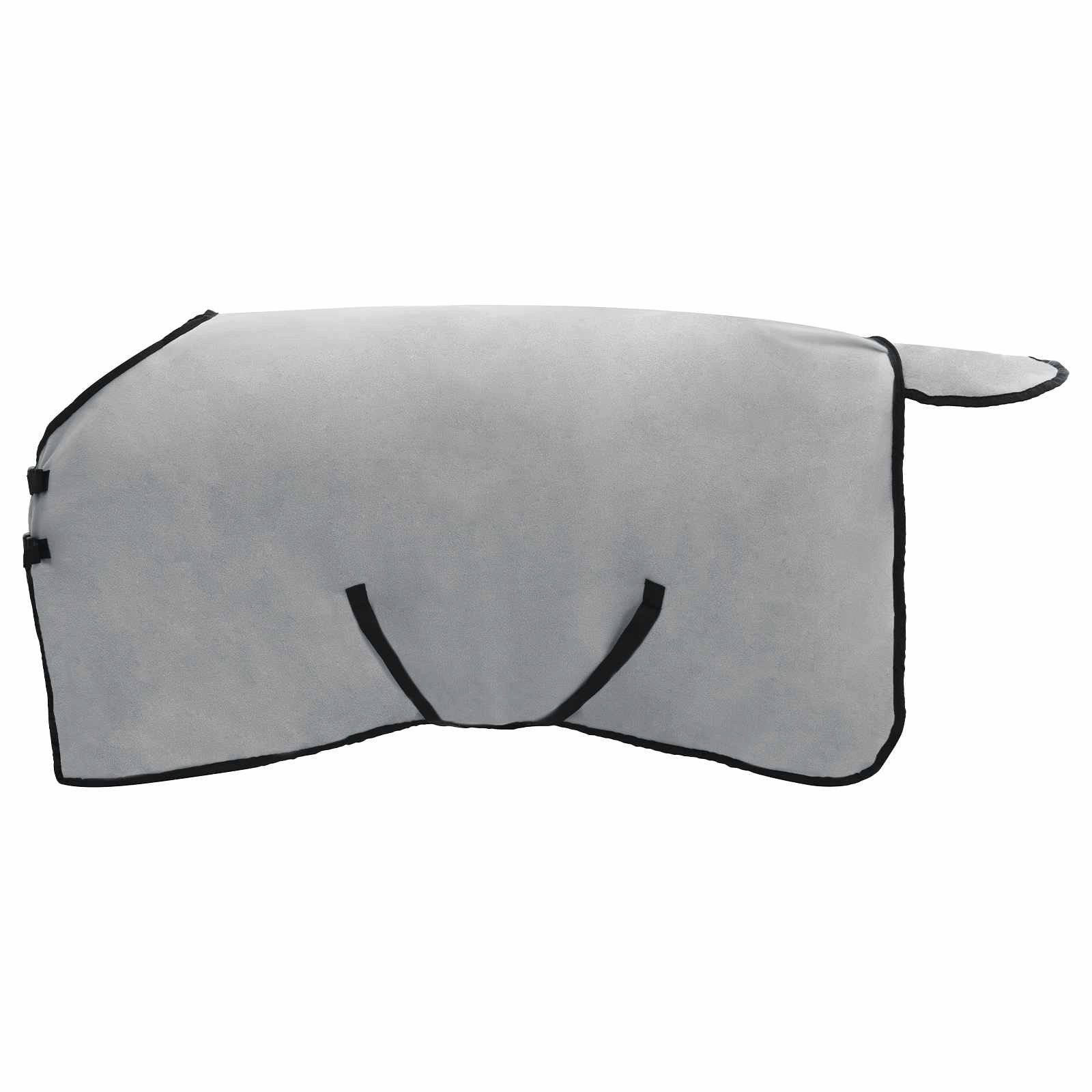 vidaXL Tierdecke Pferdedecke Hellgrau und Rosa 75 cm Polyester-Fleece