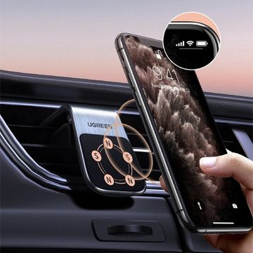 UGREEN Magnetischer Autohalter für das Lüftungsgitter Handy-Halterung, (Top.1 Handy Halterung für KFZ für Alle Smartphones (Silver)