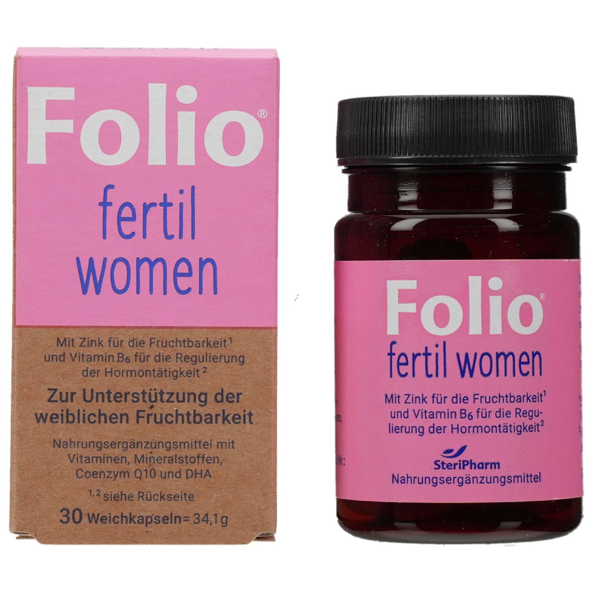SteriPharm Pharmazeutische Produkte GmbH FOLIO fertil women Weichkapseln 30 Stück Weichkapseln