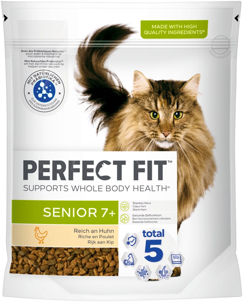Perfect Fit PERFECT FIT™ Katze Beutel Senior 7+ mit Huhn 750g, Trockenfutter für: Katze von Perfect Fit