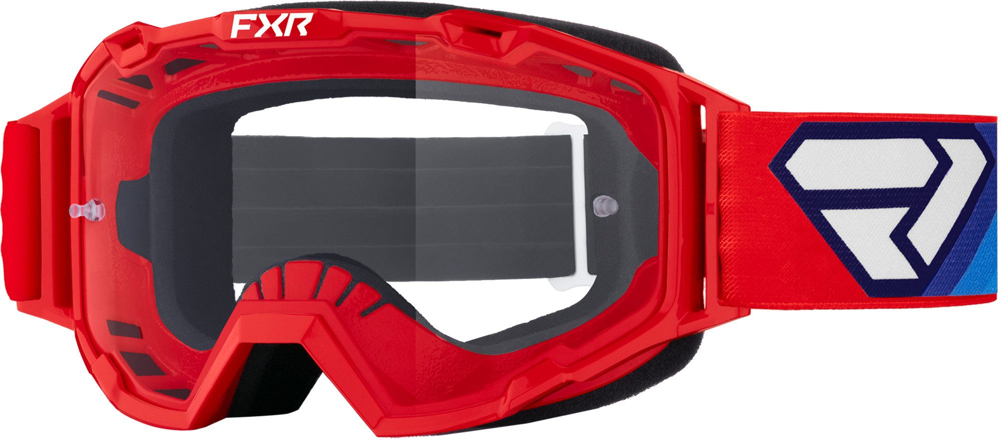 FXR Motorradbrille Maverick Prime Graphic Motocross Brille, Antifog,Mit Band