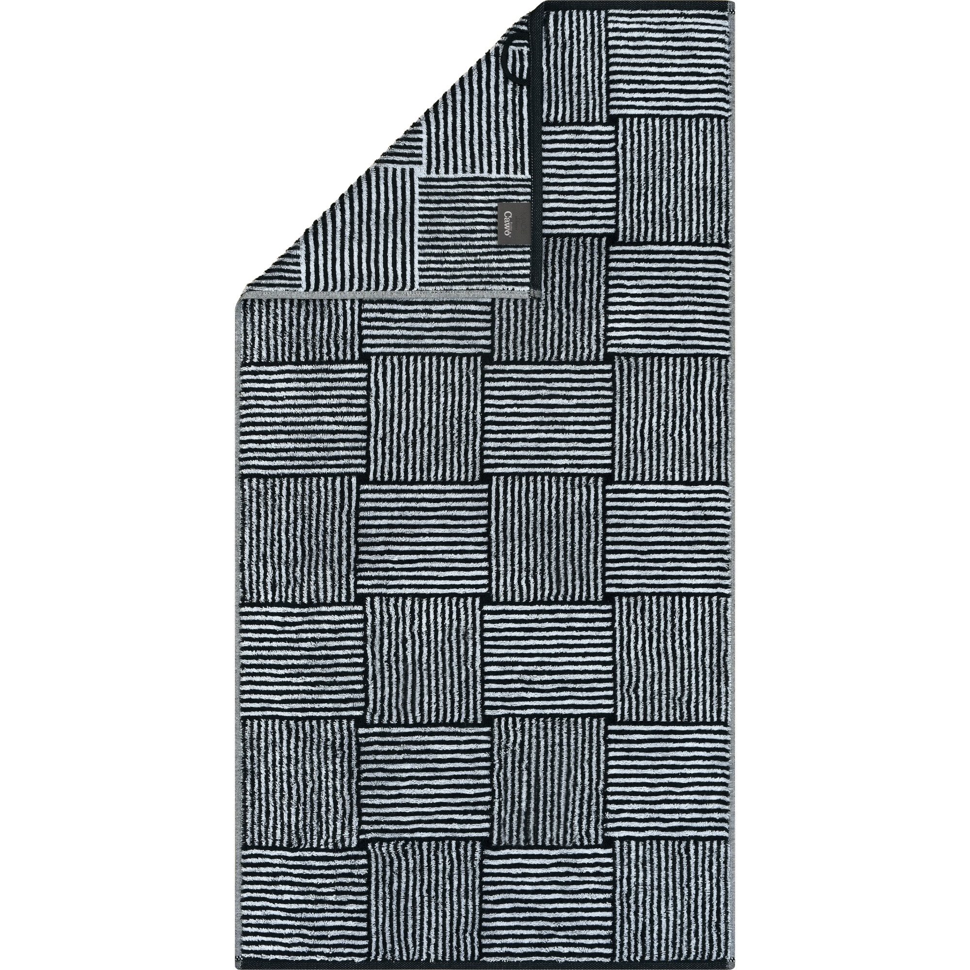 Cawö Handtücher Black&White Chess 6281, 100% Baumwolle (1-St)