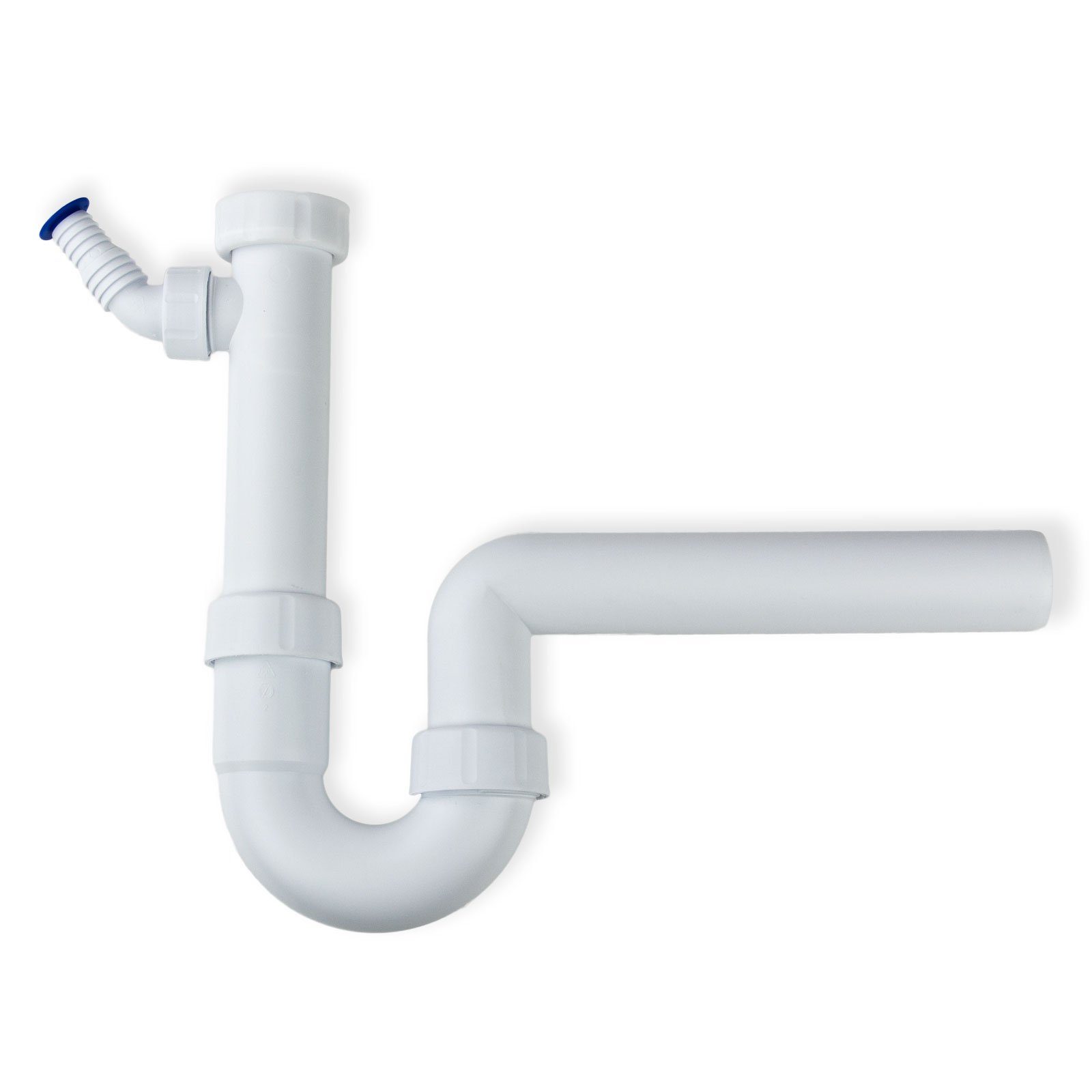 Haas Otto Siphon Haas Kunststoff Röhrensiphon DN50 x 1 1/2 Zoll Siphon Spülensiphon