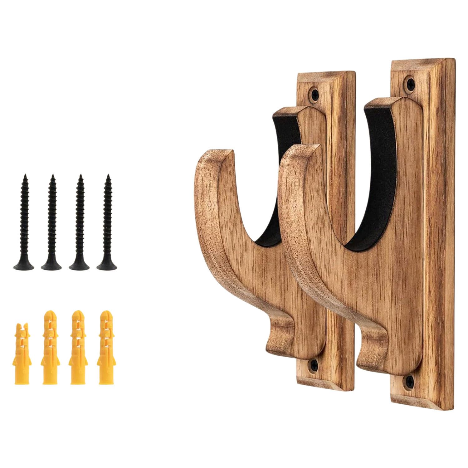 Refttenw Waffenschrank Kampfsport Waffenständer,Schwerthalter wand,Waffenregale aus Holz (2-St)