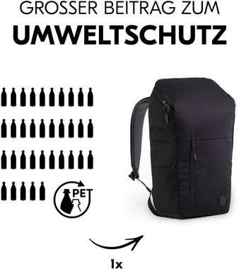 Hauck Wickelrucksack Pack N Walk, Black, aus recyceltem Material