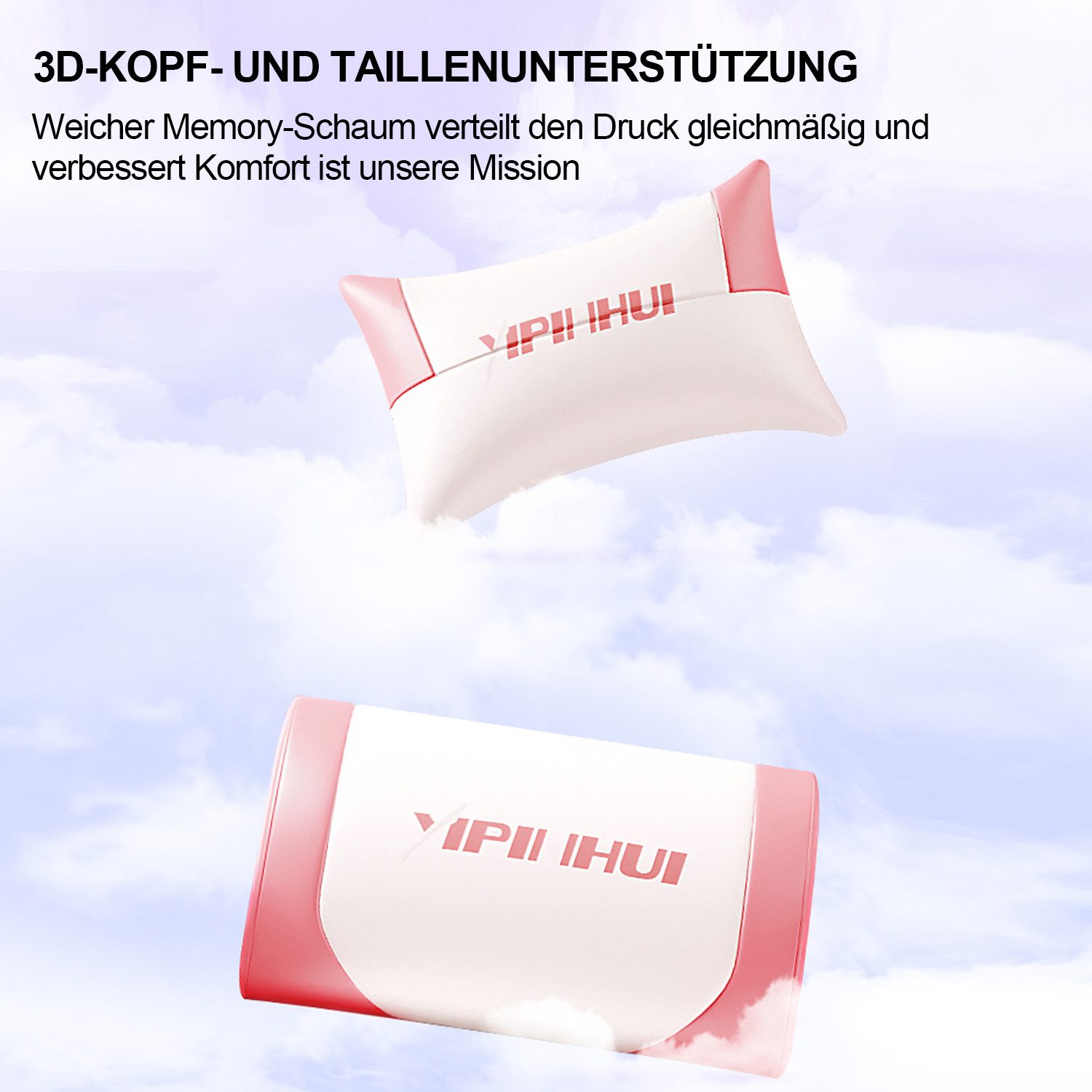 IKIDO Gaming-Stuhl PC-bureaustoel, ergonomisch (Packung), mit Fußstütze, be günstig online kaufen