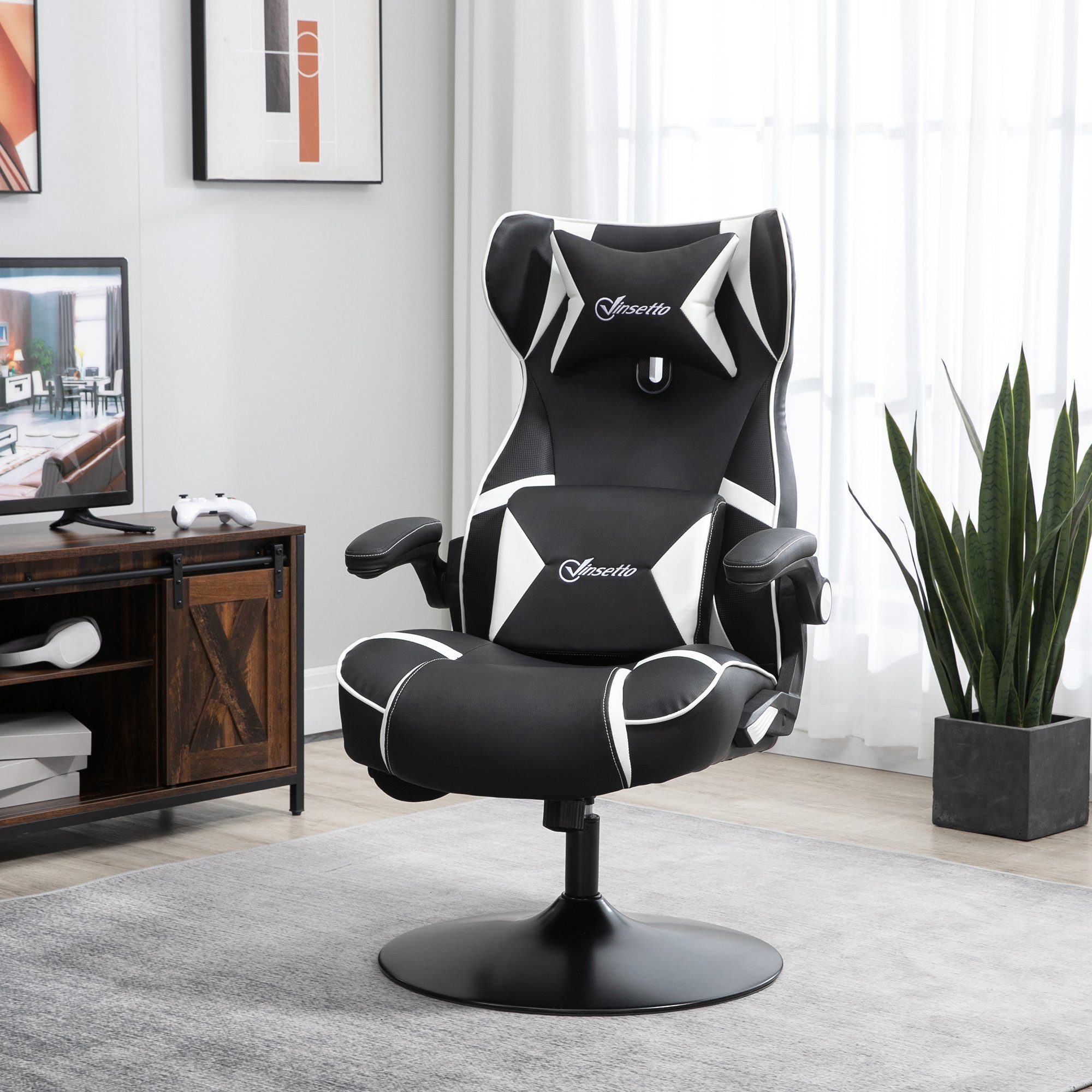 Vinsetto Schreibtischstuhl höhenverstellbarer Gaming Stuhl mit günstig online kaufen