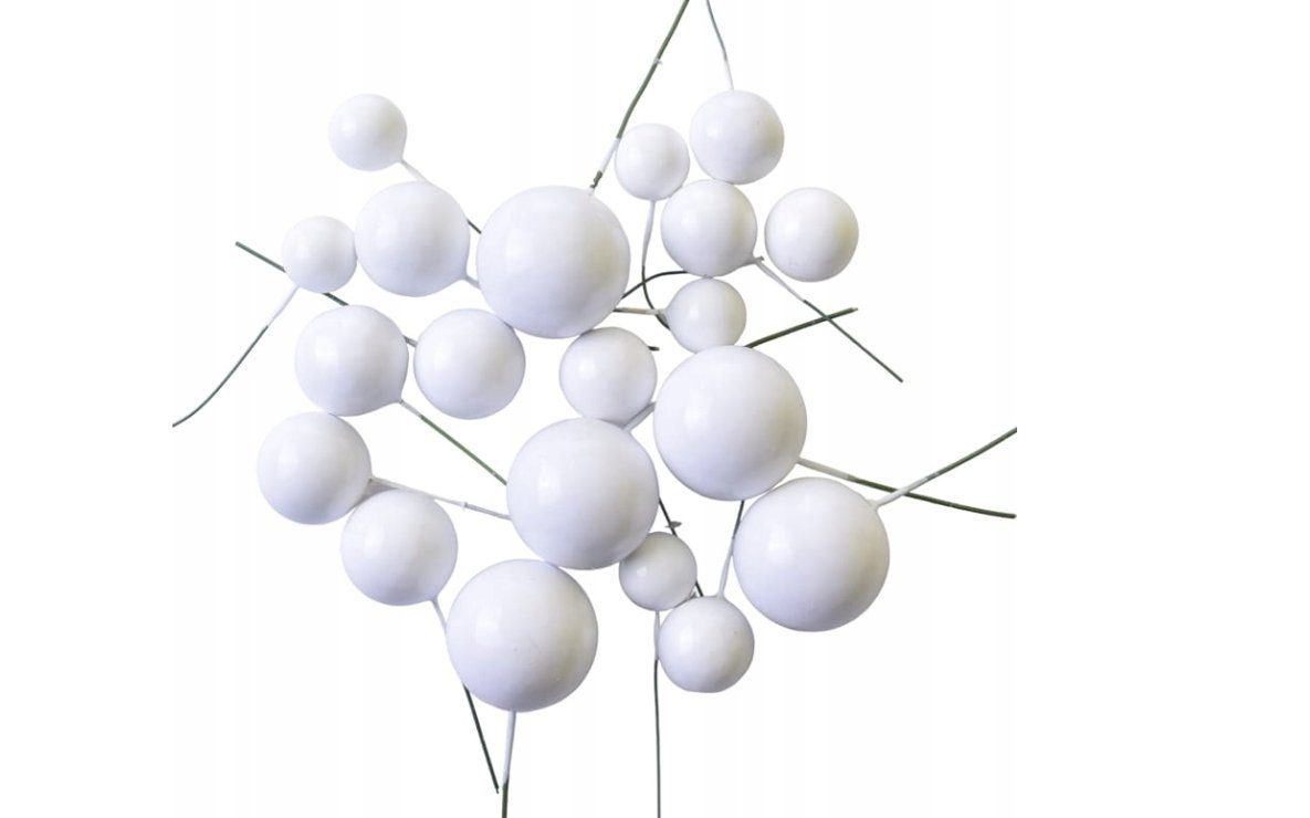 Festivalartikel Топпер для торта Tortendekoration Kugeln am Stiel Gold Topper Ball goldenen Kugeln