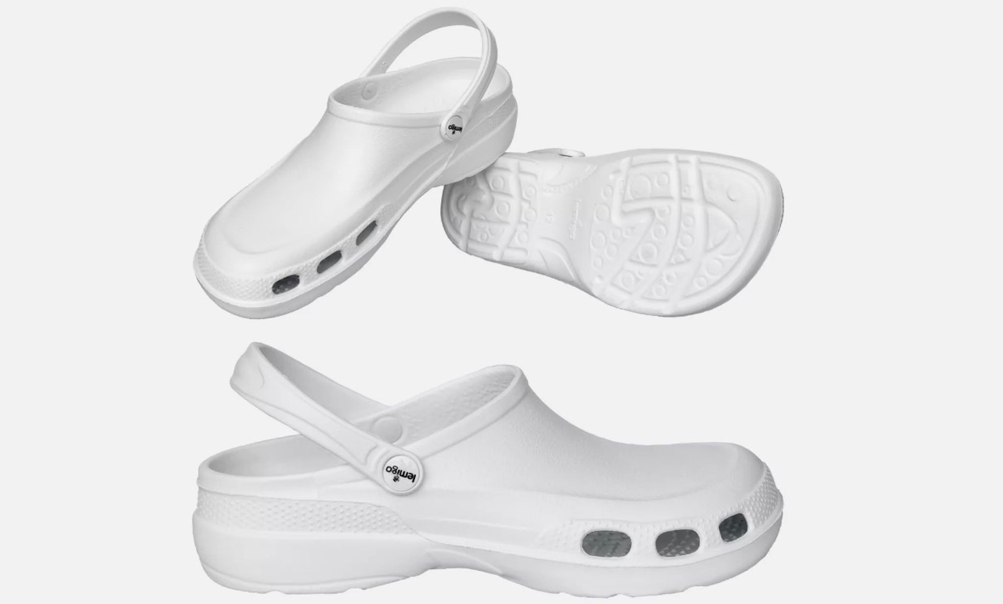 Lemigo Arbeitsschuhe Slipper WEIß KOCHSCHUHE KÜCHENSCHUHE günstig online kaufen