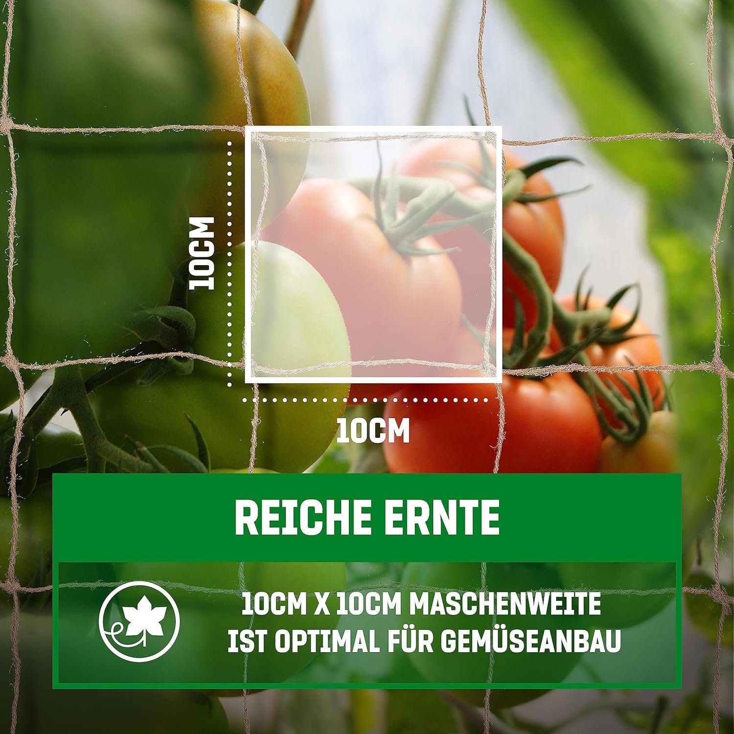 GardenGloss Rankhilfe Jute Ranknetz: Nachhaltig, biologisch günstig online kaufen
