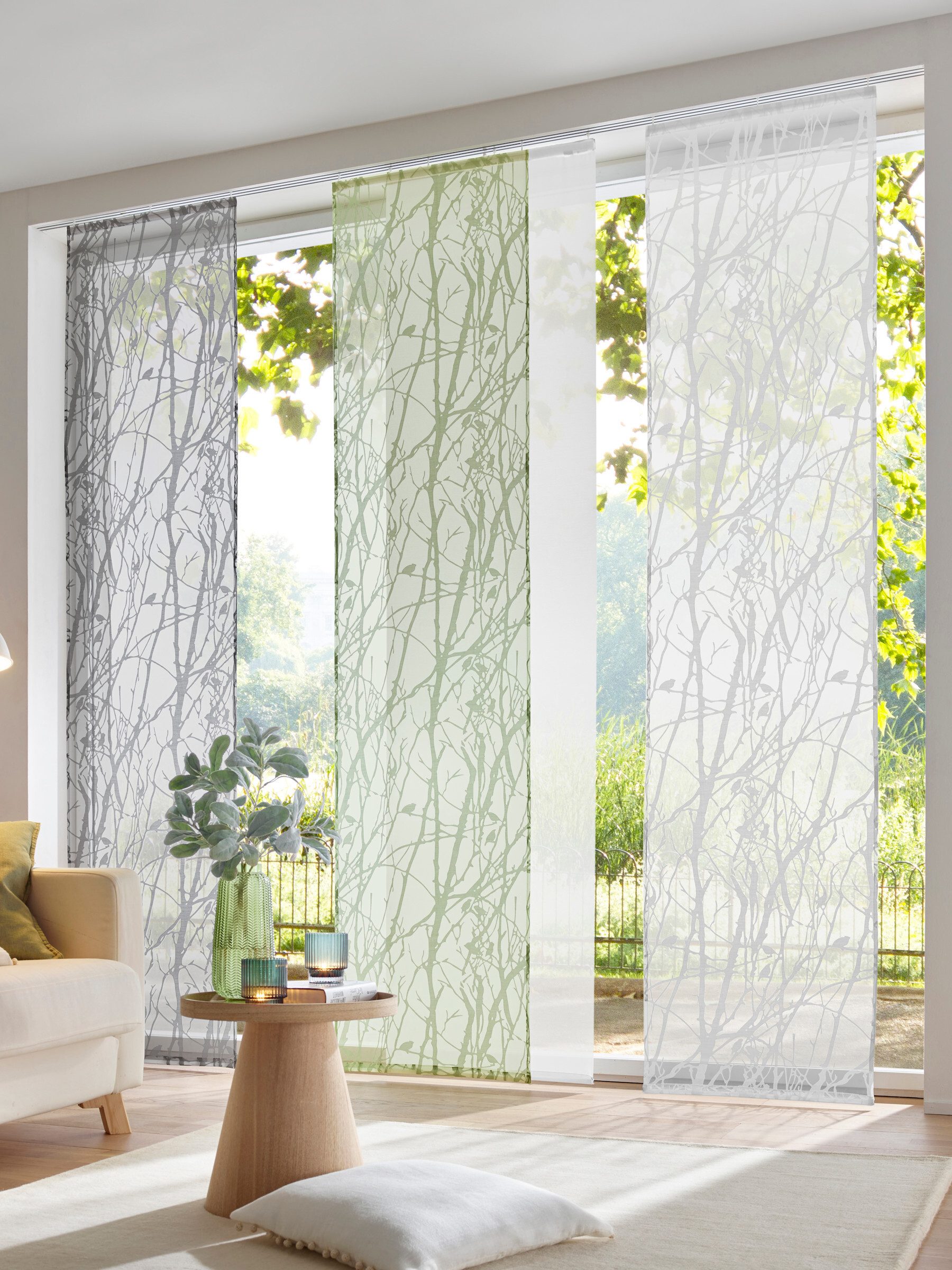 heine Gardine Schiebevorhang, Klettband (1 St), günstig online kaufen