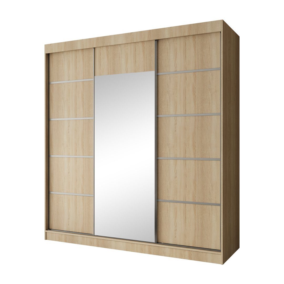Beautysofa Schiebetürenschrank Monika (3-türig Schrank mit günstig online kaufen