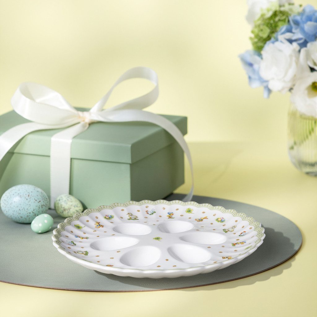 Villeroy & Boch Servierplatte Easter Delight Eierteller, Porzellan, (1-tlg)