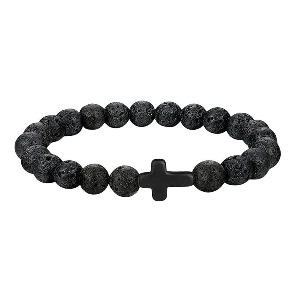 MEGAGOODS Perlenarmband Naturstein Holzperlen Armband mit günstig online kaufen