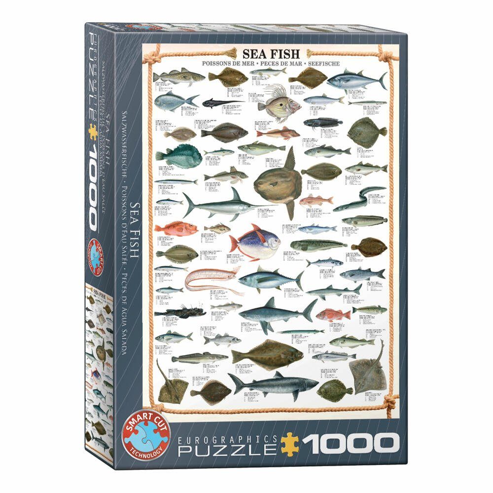 EUROGRAPHICS Puzzleteile Puzzle Seefische, 1000