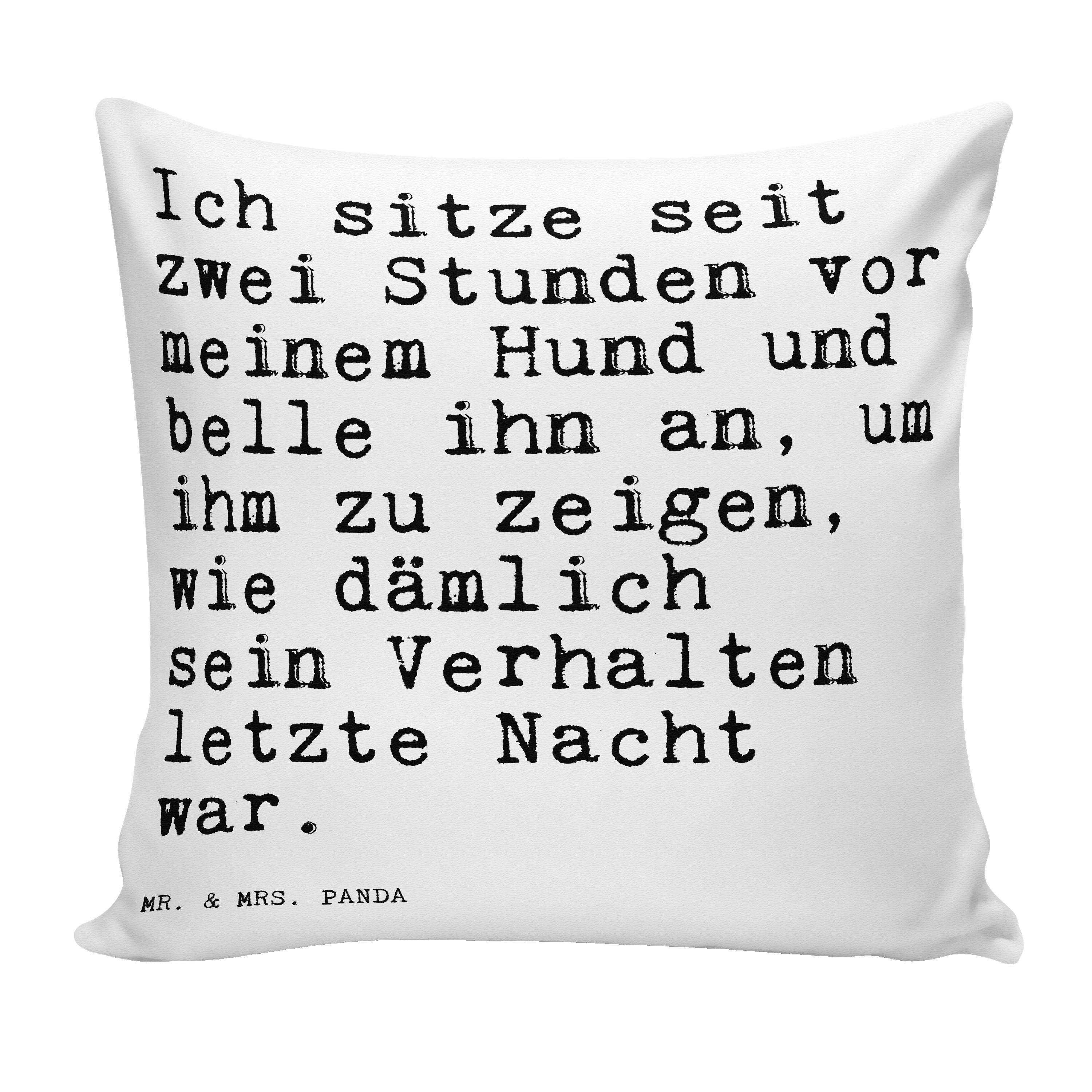 Sp & - Mr. Dekokissen Mrs. Dekokissen, - zwei... Ich Panda Spruch Weiß Geschenk, Hund, seit sitze