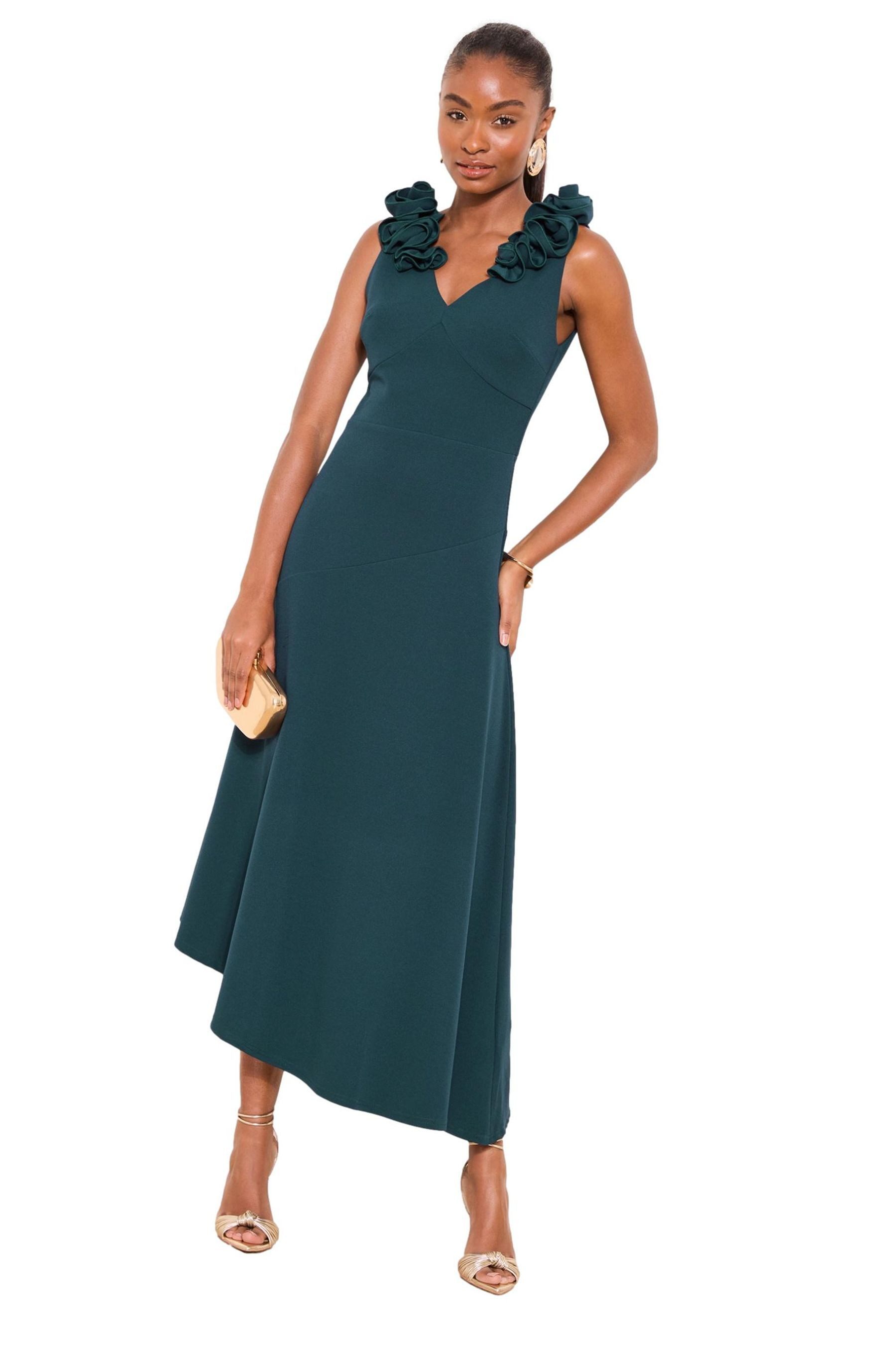 LIPSY Skaterkleid Lipsy Skaterkleid mit V-Ausschnitt, Regular (1-tlg)