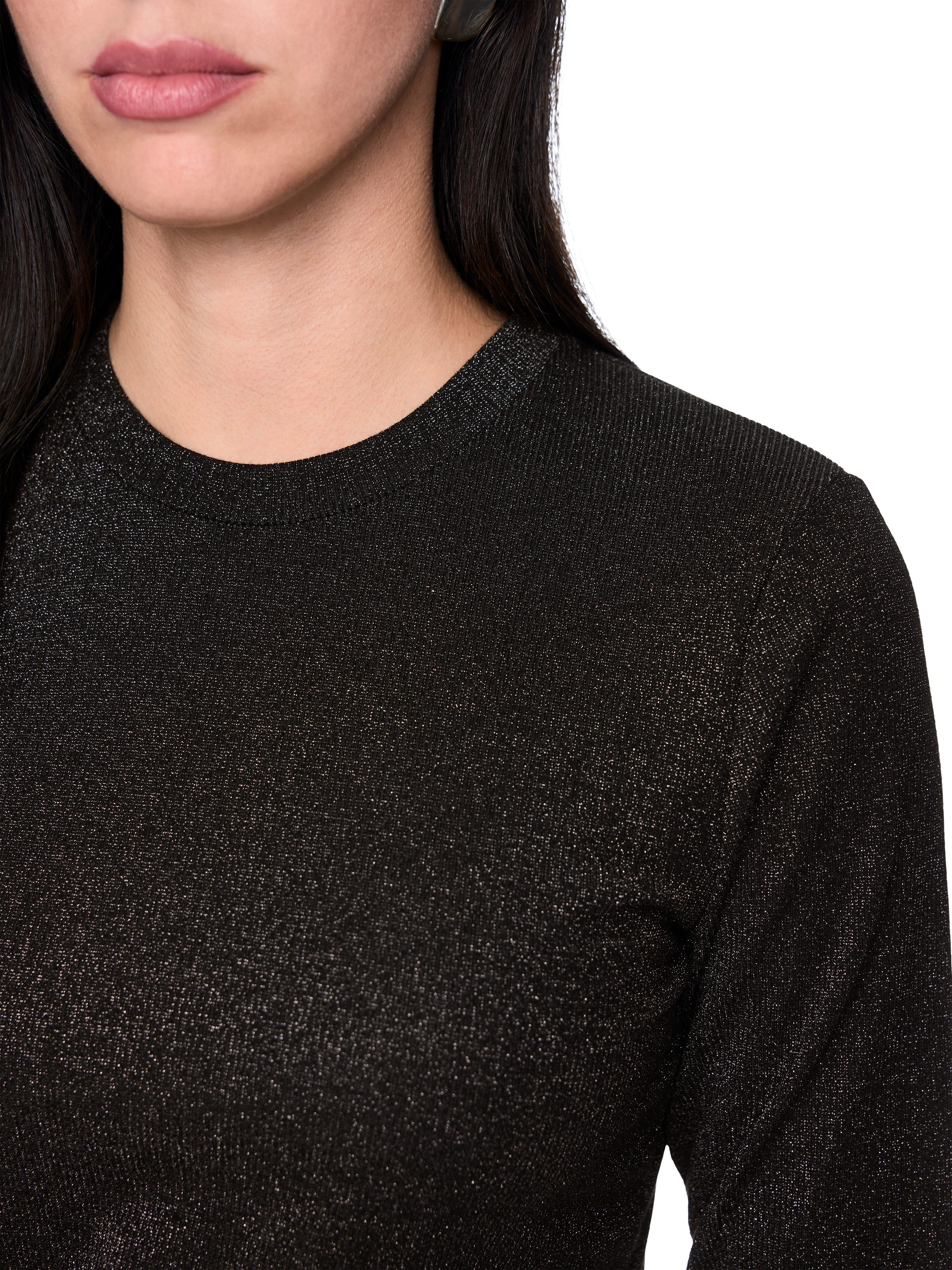 Marc Cain Langarmshirt Urban Office Premium Damenmode Lurex, schmal geschnitten, dezenter Schimmer