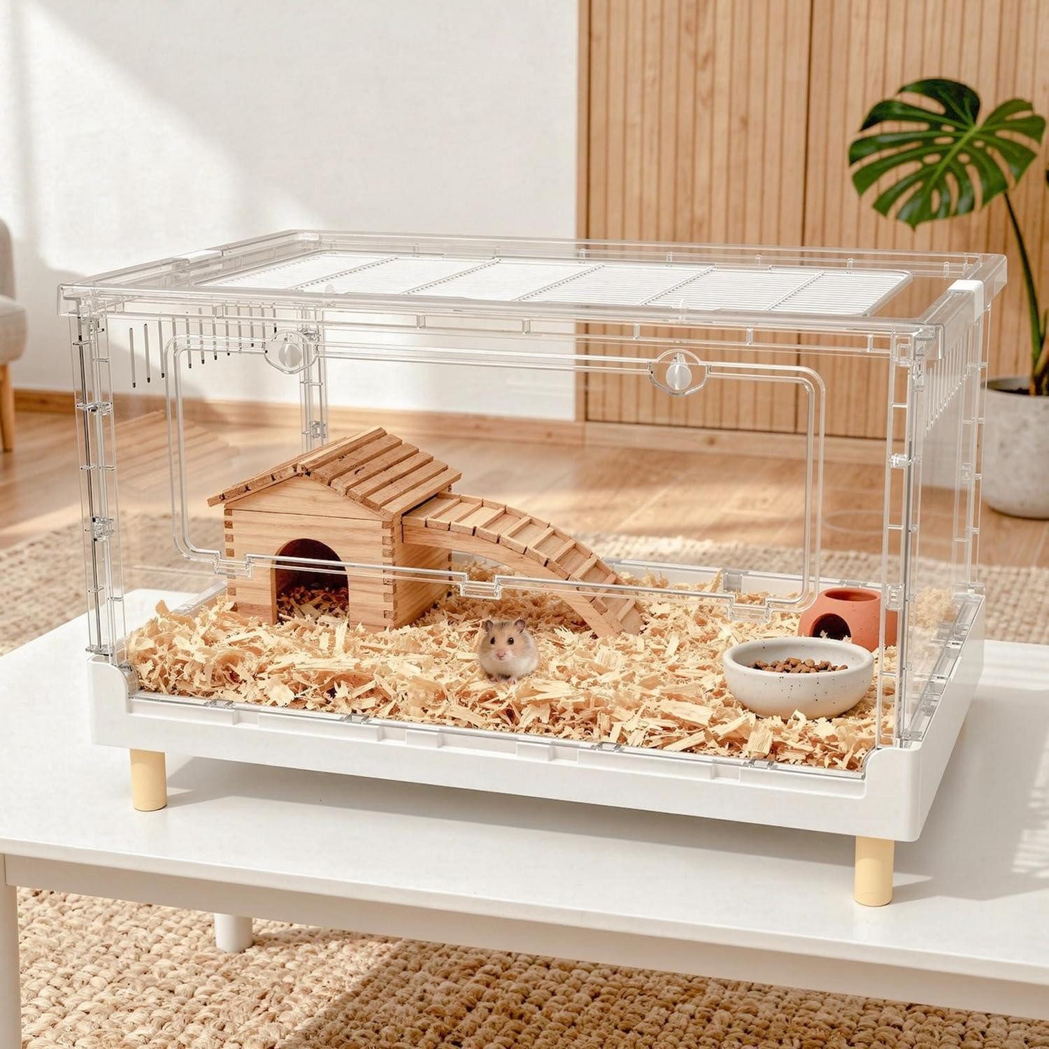 LuxusKollektion Kleintierkäfig Hamsterkäfig 70cm hoch Zwerghamsterhabitat