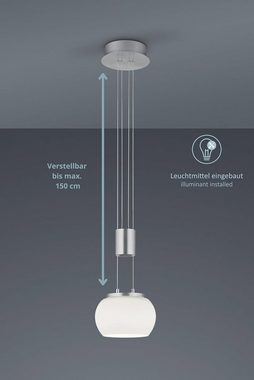 lightling LED Pendelleuchte Harrison, LED fest integriert, warmweiß, dimmbar, höhenverstellbar