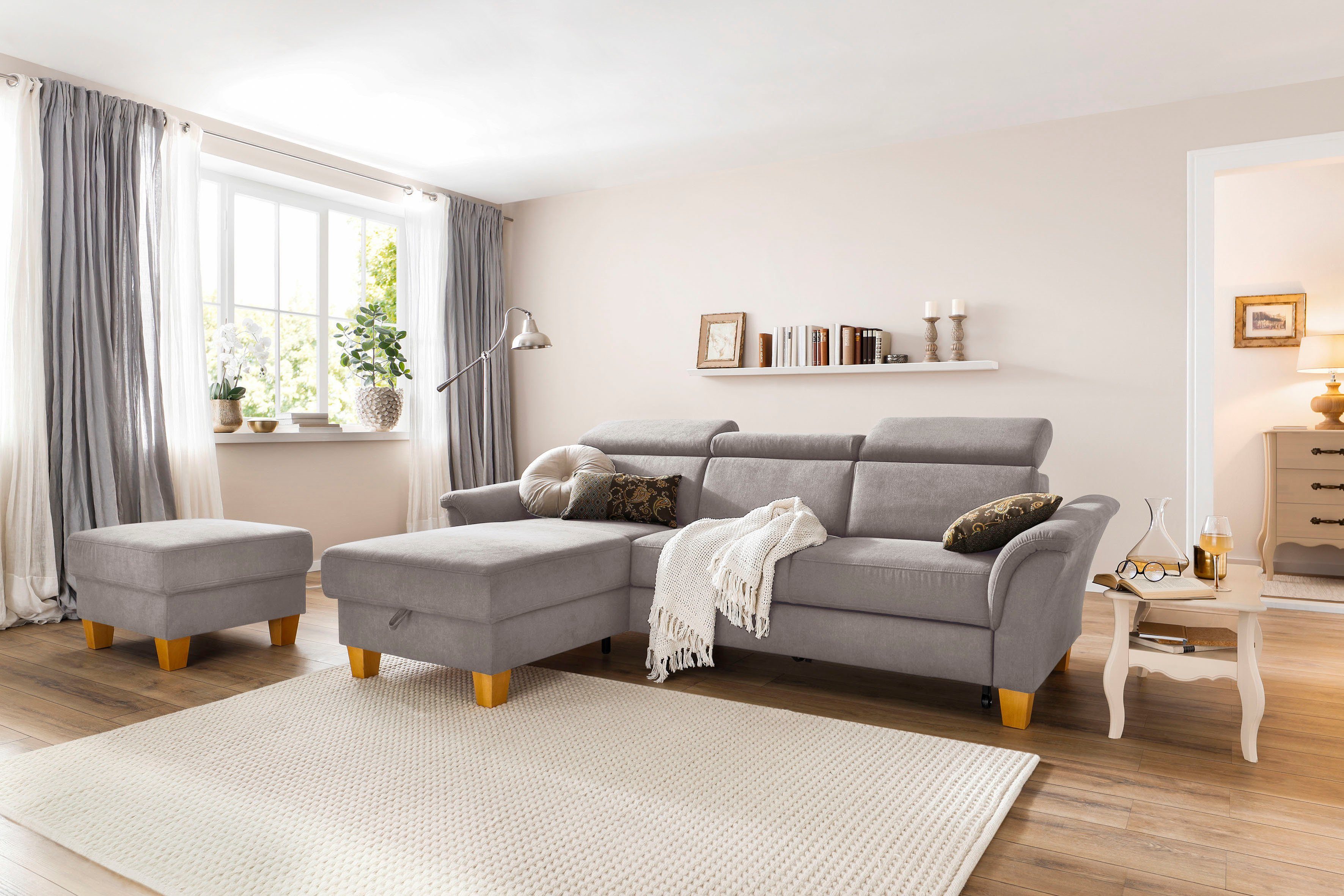 Home affaire Ecksofa Conville L-Form, Federkern, günstig online kaufen