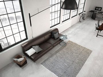Teppich Enrear 490, calo-deluxe, rechteckig, Höhe: 7 mm, reine Baumwolle, Wohnzimmer