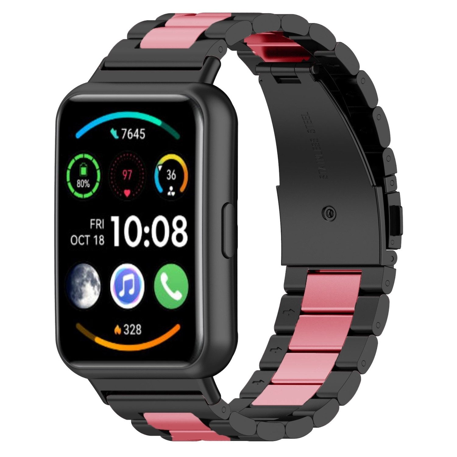 Wigento Smartwatch-Armband Für Huawei Watch Fit 4 / 4 Pro / 3 Three Bead Ed günstig online kaufen