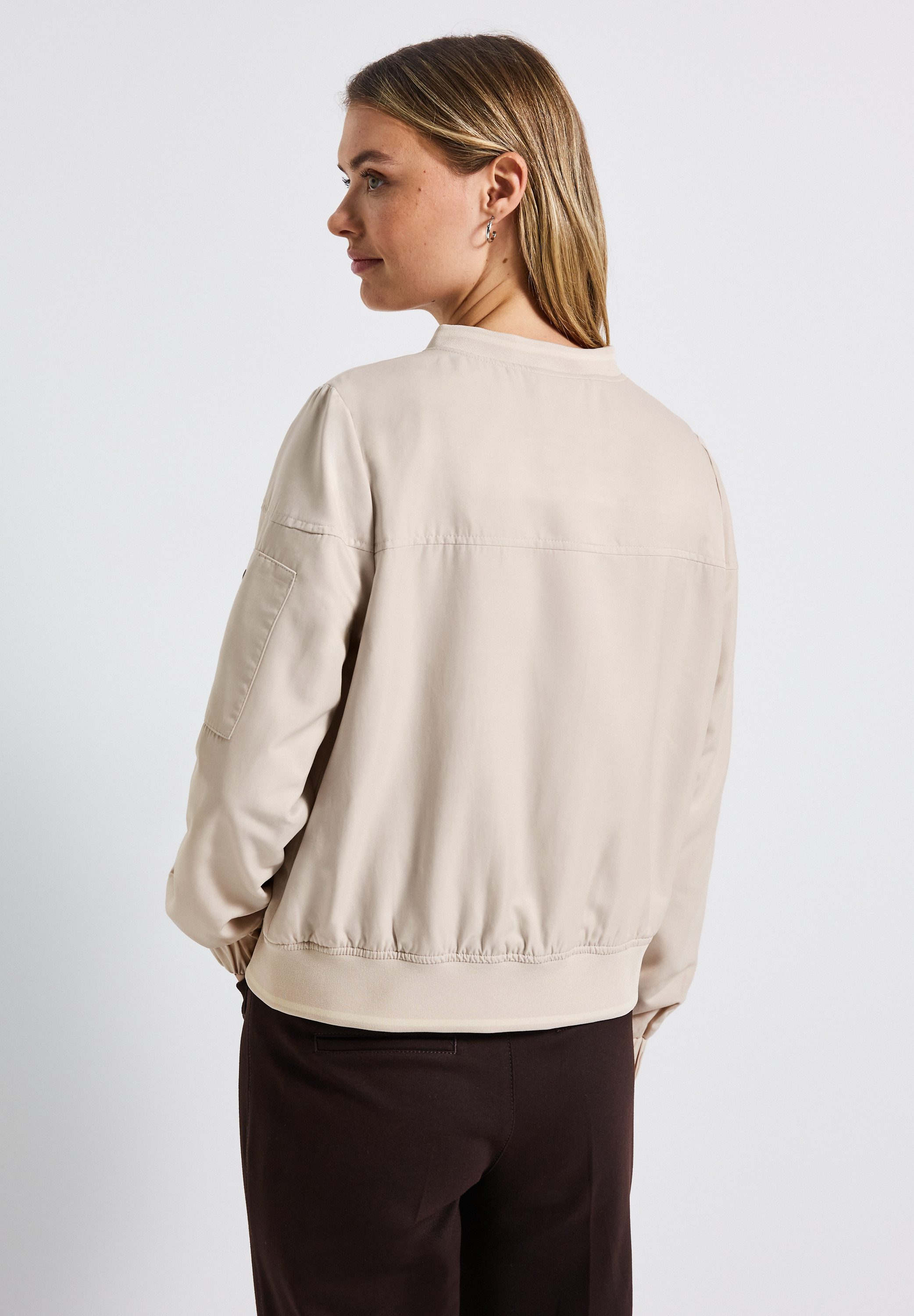 STREET ONE Blouson aus satinierter Viskose günstig online kaufen