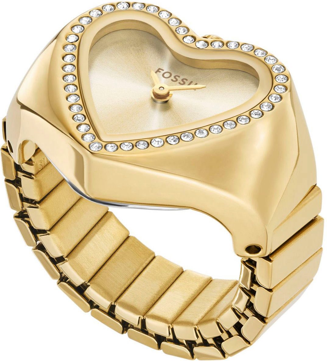 Fossil Uhrenring WATCH RING HEART ES5407, Quarzuhr, Damenuhr, Herzform, ana günstig online kaufen