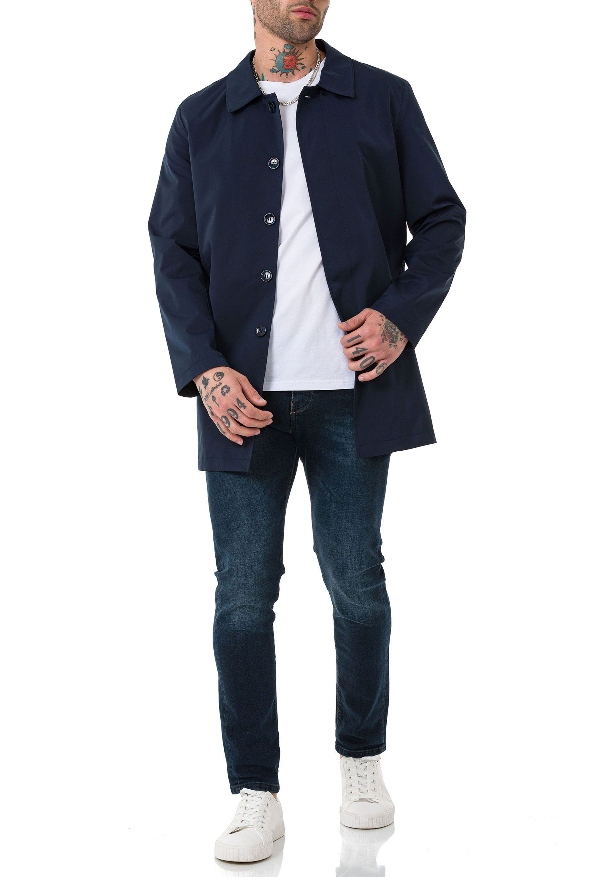 RedBridge Kurzmantel mit Knopfleiste Eleganter Allrounder für Alltag und Büro Kombinierbar für Business und Casual-Looks