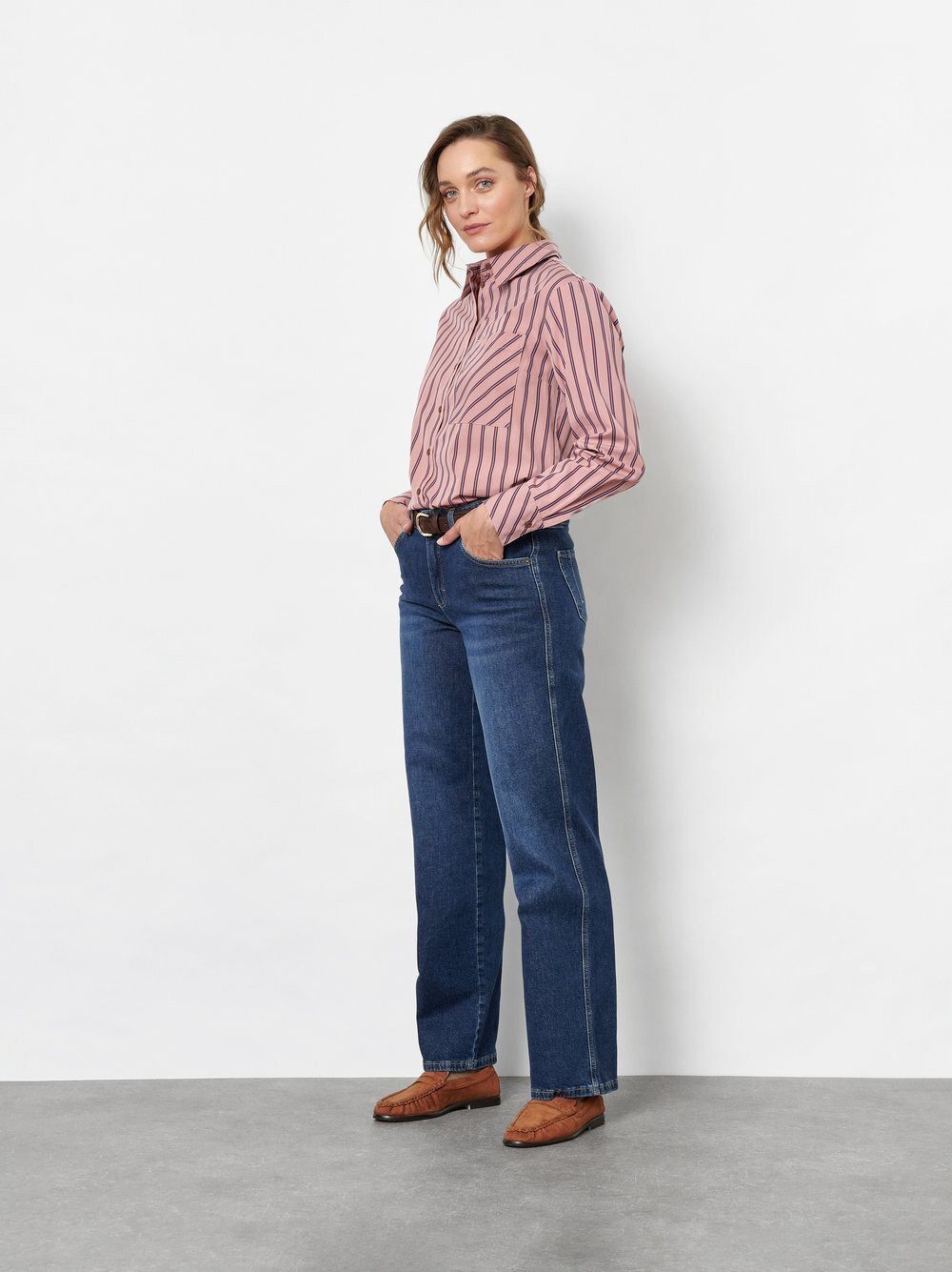 TONI Weite Jeans Liv Wide aus Vintage-Denim