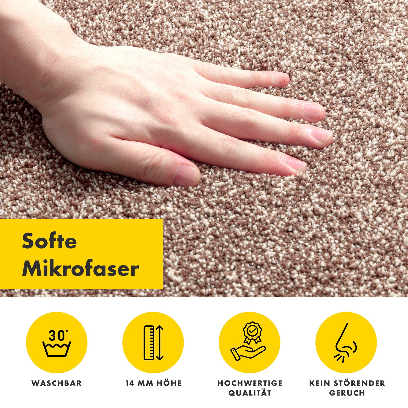Floordirekt Fußmatte Nasa Schmutzfangmatte, rechteckig, Höhe: 14 mm, waschbar bei 30 Grad, schmutzabsorbierend – Bild 3 von 5