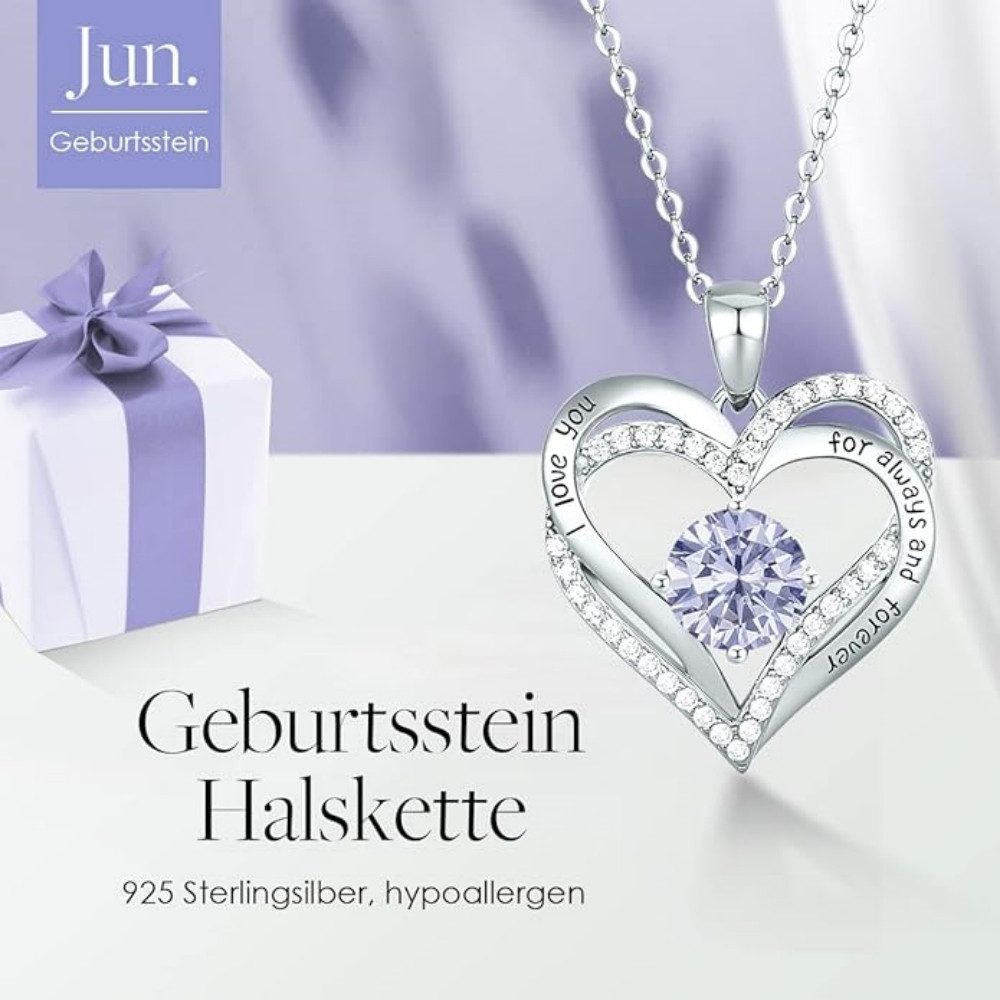 PFCTART Herzkette 925 Sterling Silber Herz-Anhänger günstig online kaufen