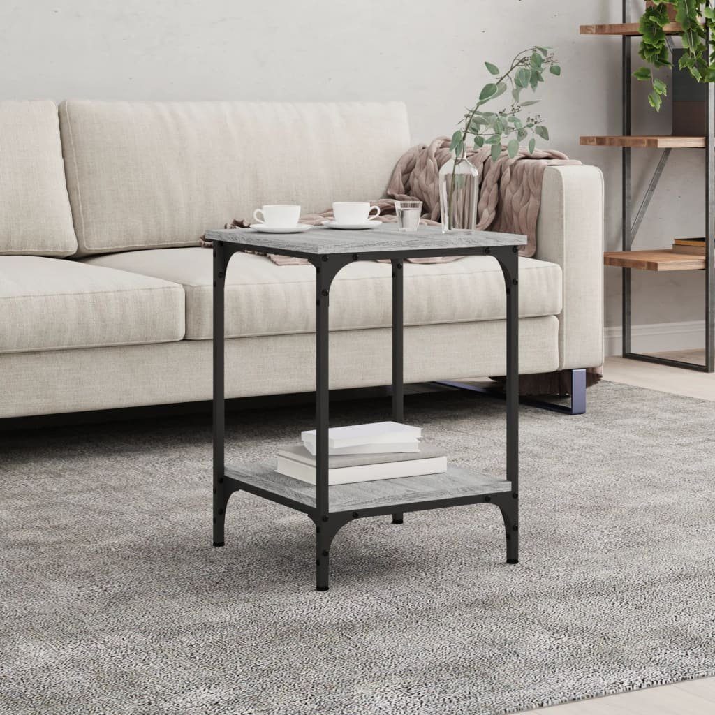 vidaXL Couchtisch Couchtisch Grau Sonoma 40x40x55 Grau Grau (1-St) Sonoma | Sonoma cm Holzwerkstoff