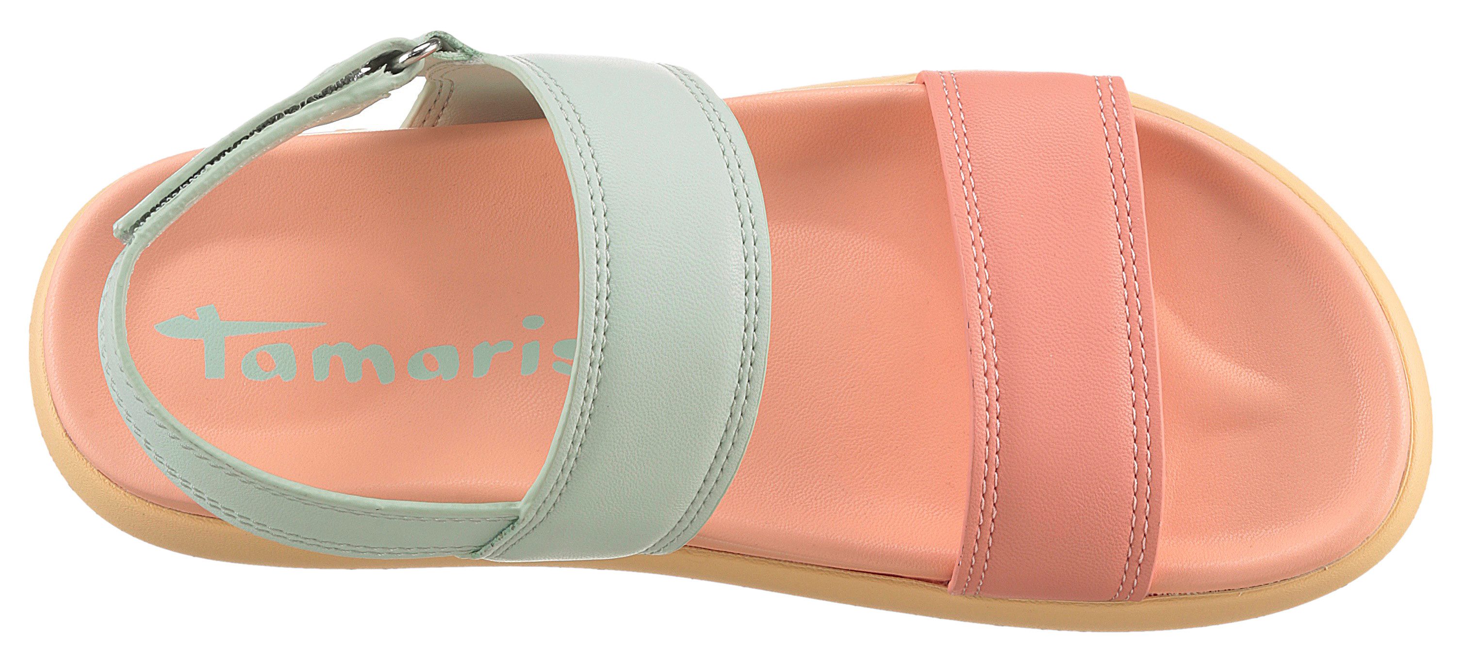 Tamaris Riemchensandale, Plateau, Sommerschuh, Klettschuh, Sandalette in veganer Verarbeitung