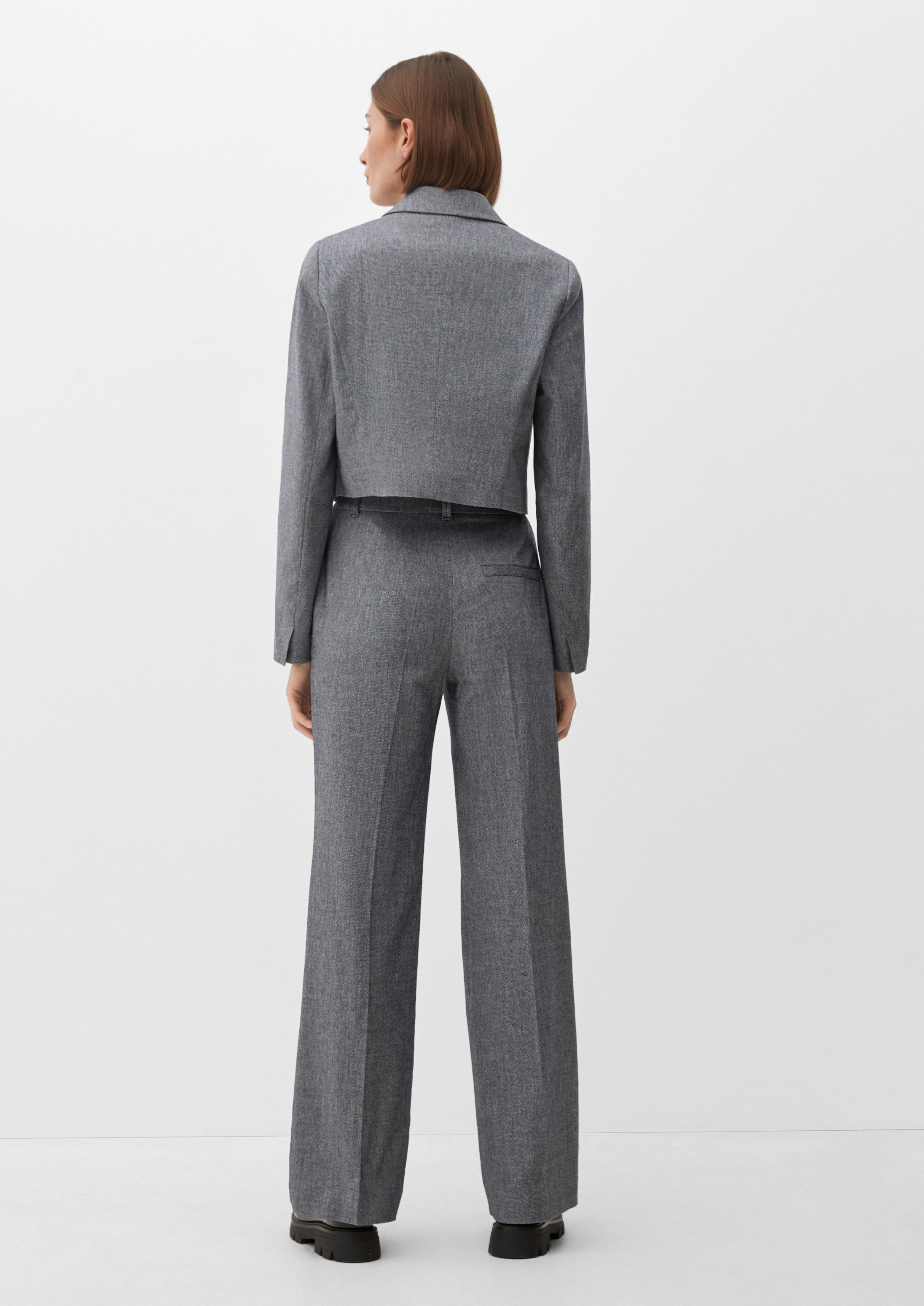 s.Oliver Jackenblazer Indoor-Blazer Blazer in Cropped-Länge