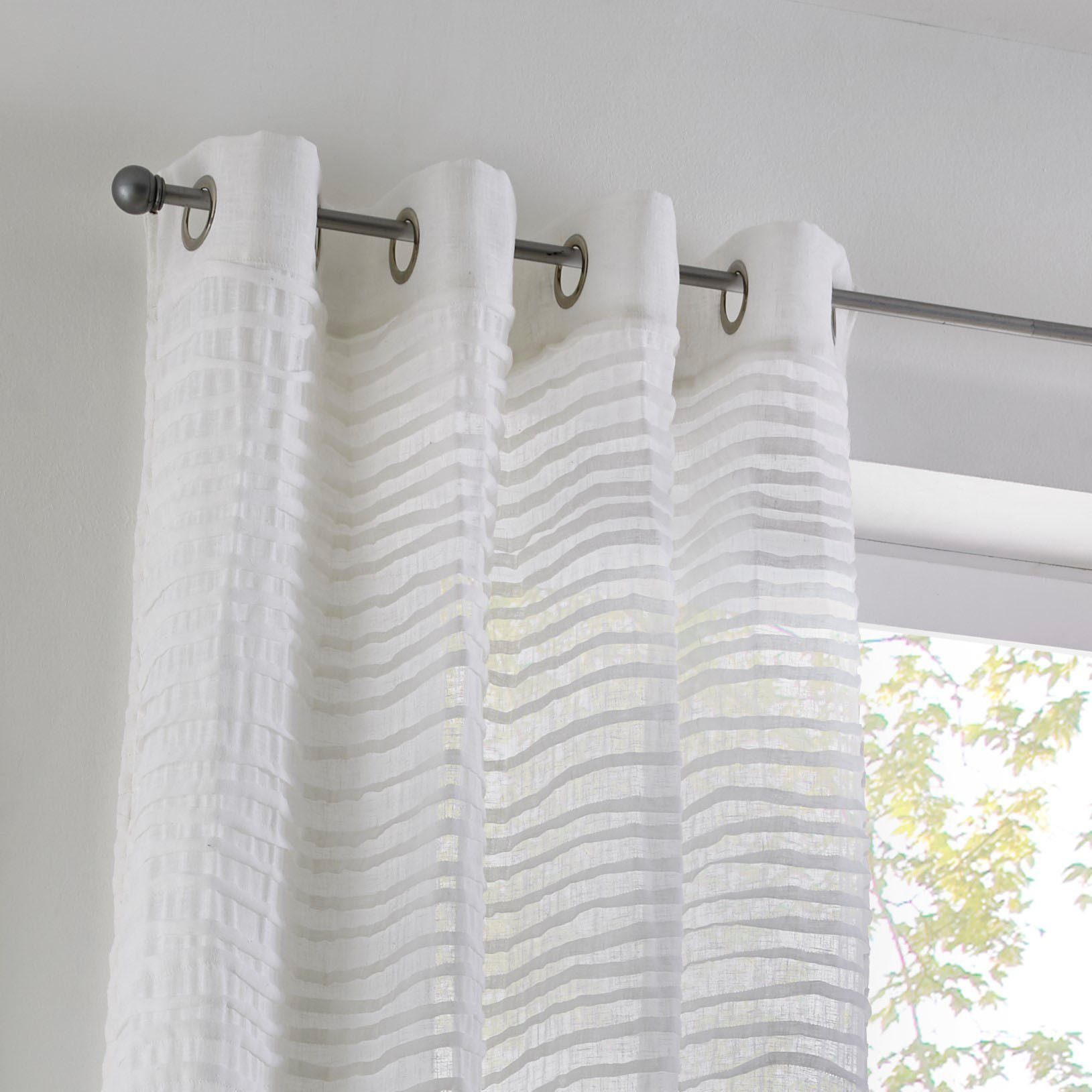 Kutti Vorhang Crinkle allover, Ösen (1 günstig online kaufen