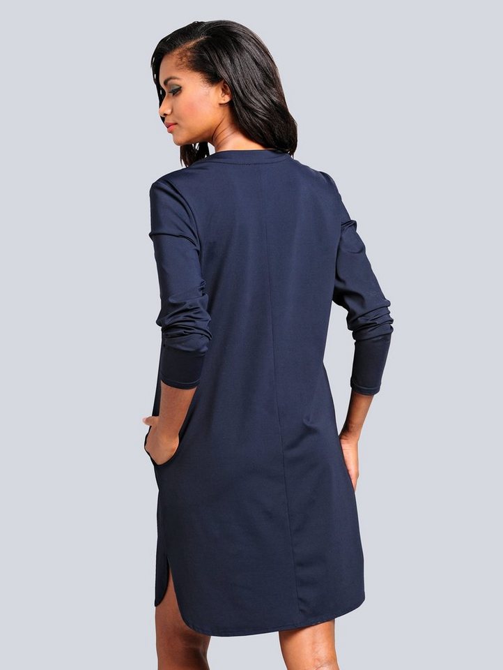 Alba Moda Kleid in äußerst trageangenehmer Jerseyqualität in blau