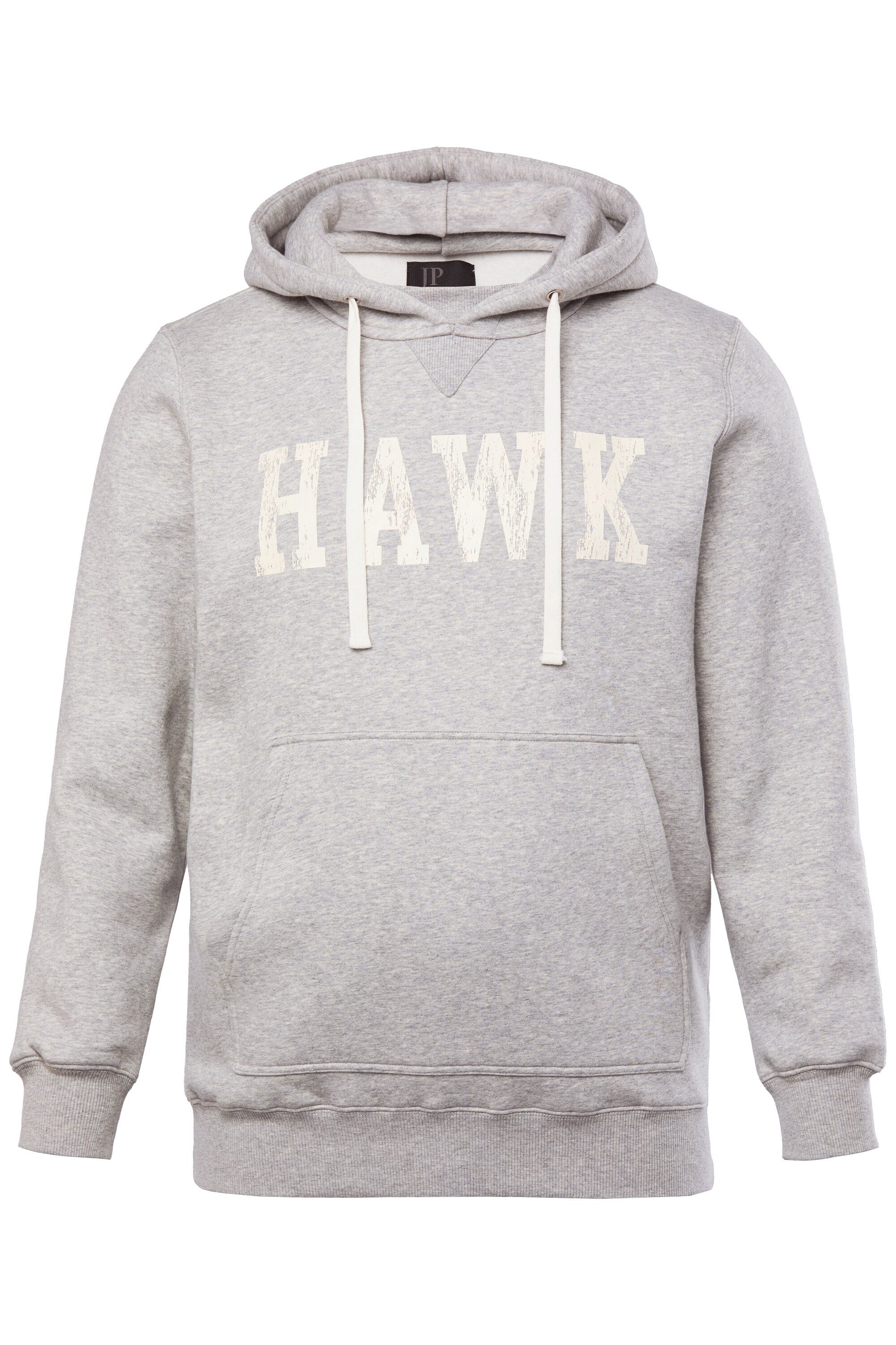 Sweatshirt Hoodie Kapuze Kängurutasche Brustprint