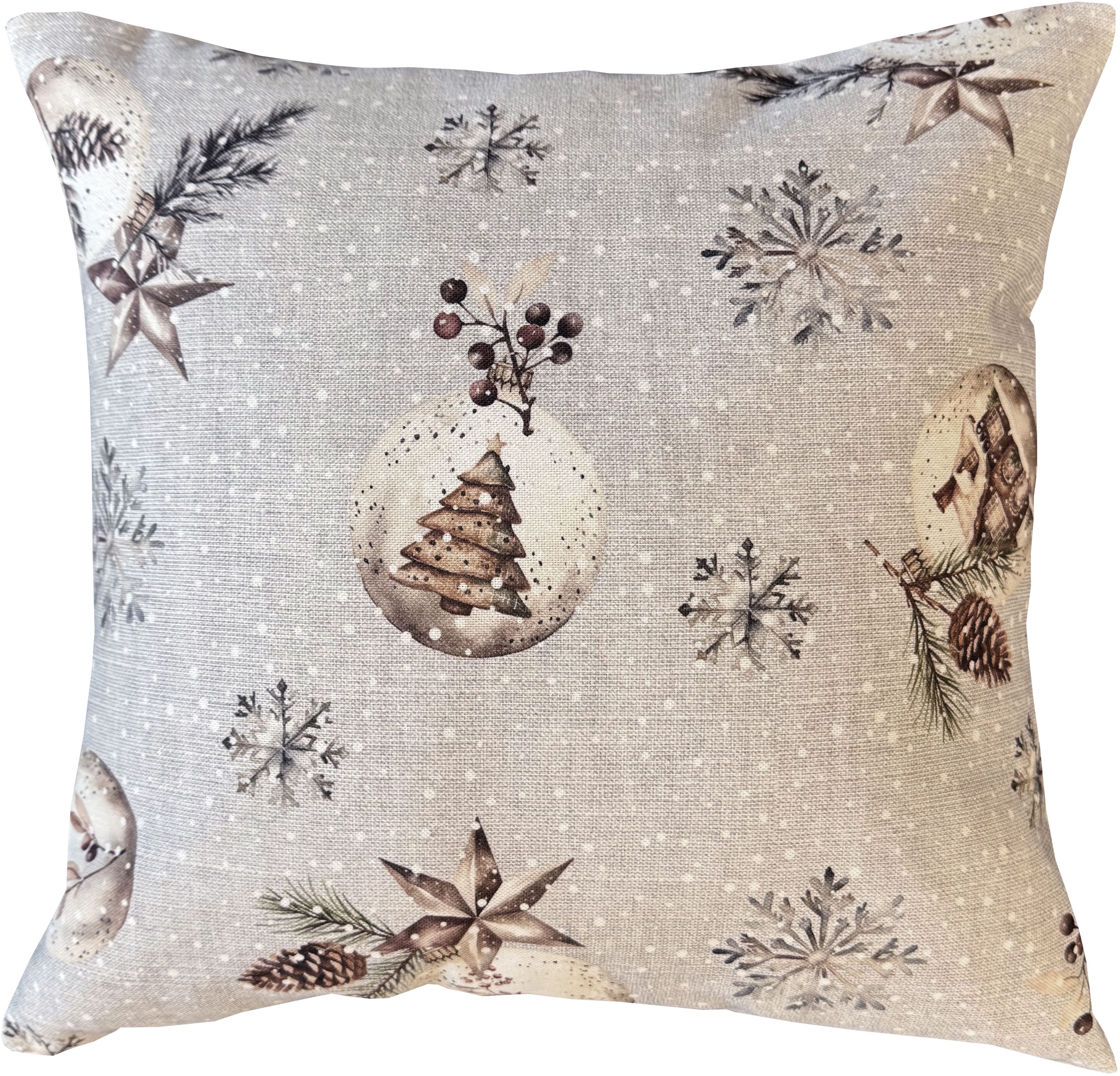 HOME WOHNIDEEN Подушкиhülle FELIZ NAVIDAD, (1 Stück), mit Füllung, Dekostoff bedruckt