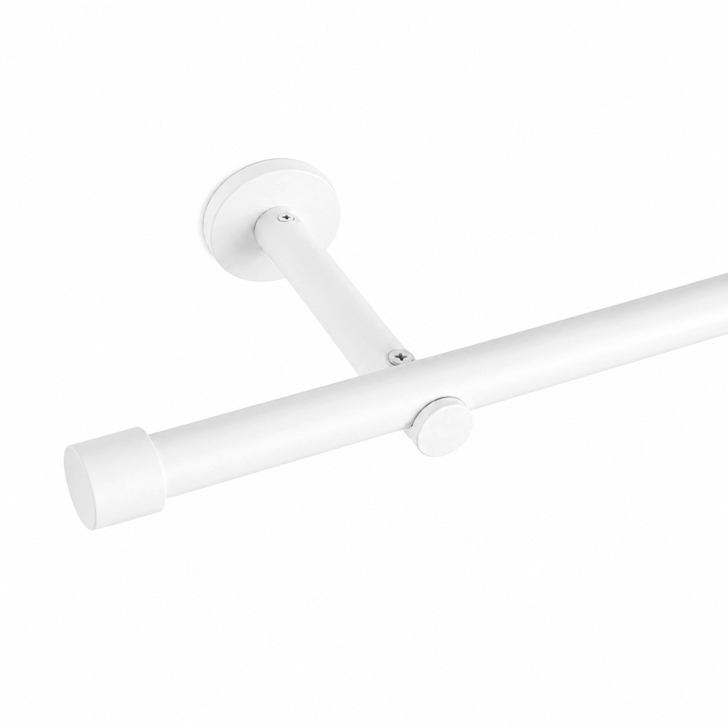 Deco-Raum Gardinenstange Trend, Ø 19 mm, 1-läufig, kürzbar, Wunschmaßlänge, Bohren, verschraubt, Metall, Komplett-Set mit Befestigungsmaterial