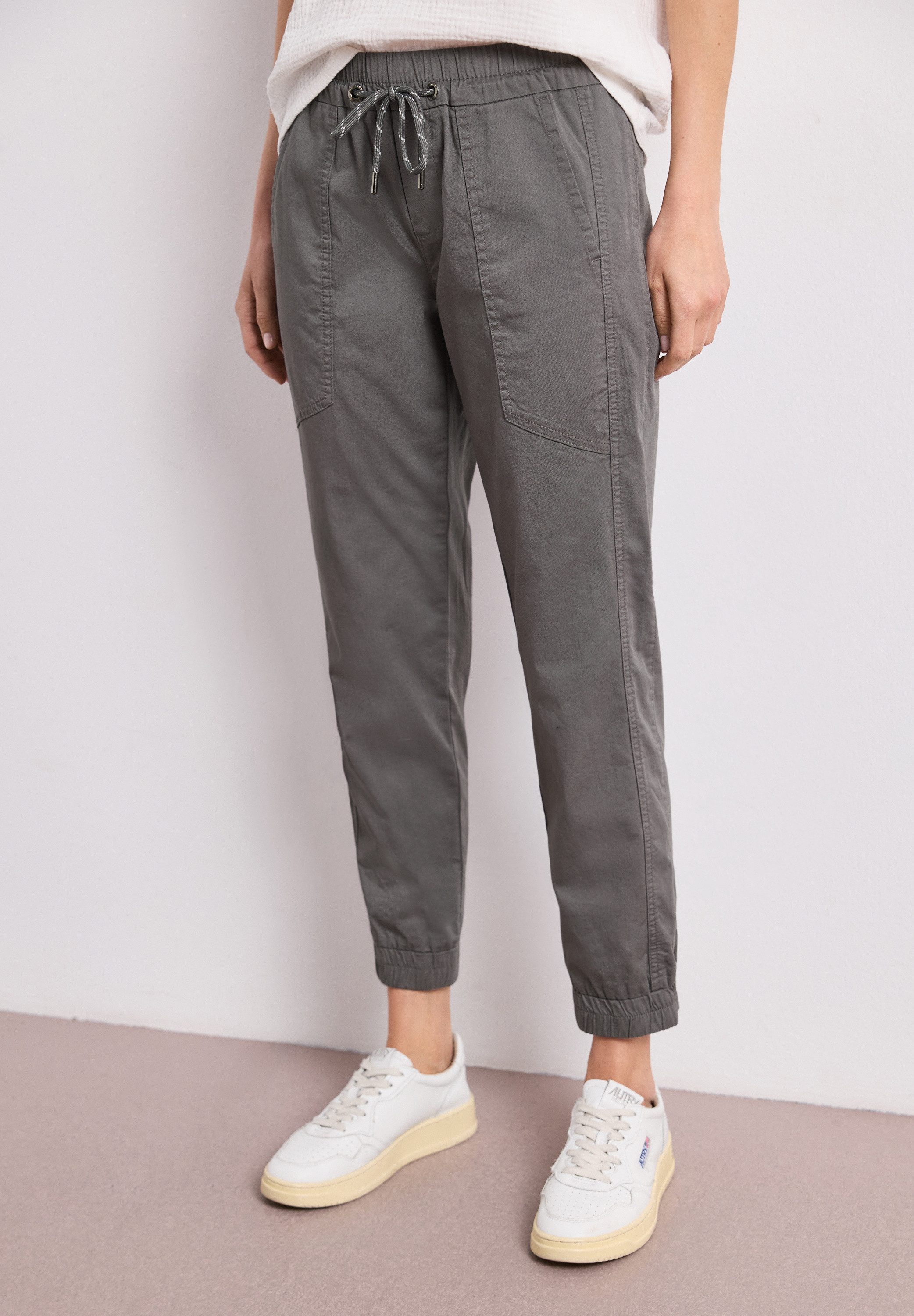 STREET ONE Jogger Pants aus Baumwolle mit Stretchanteil