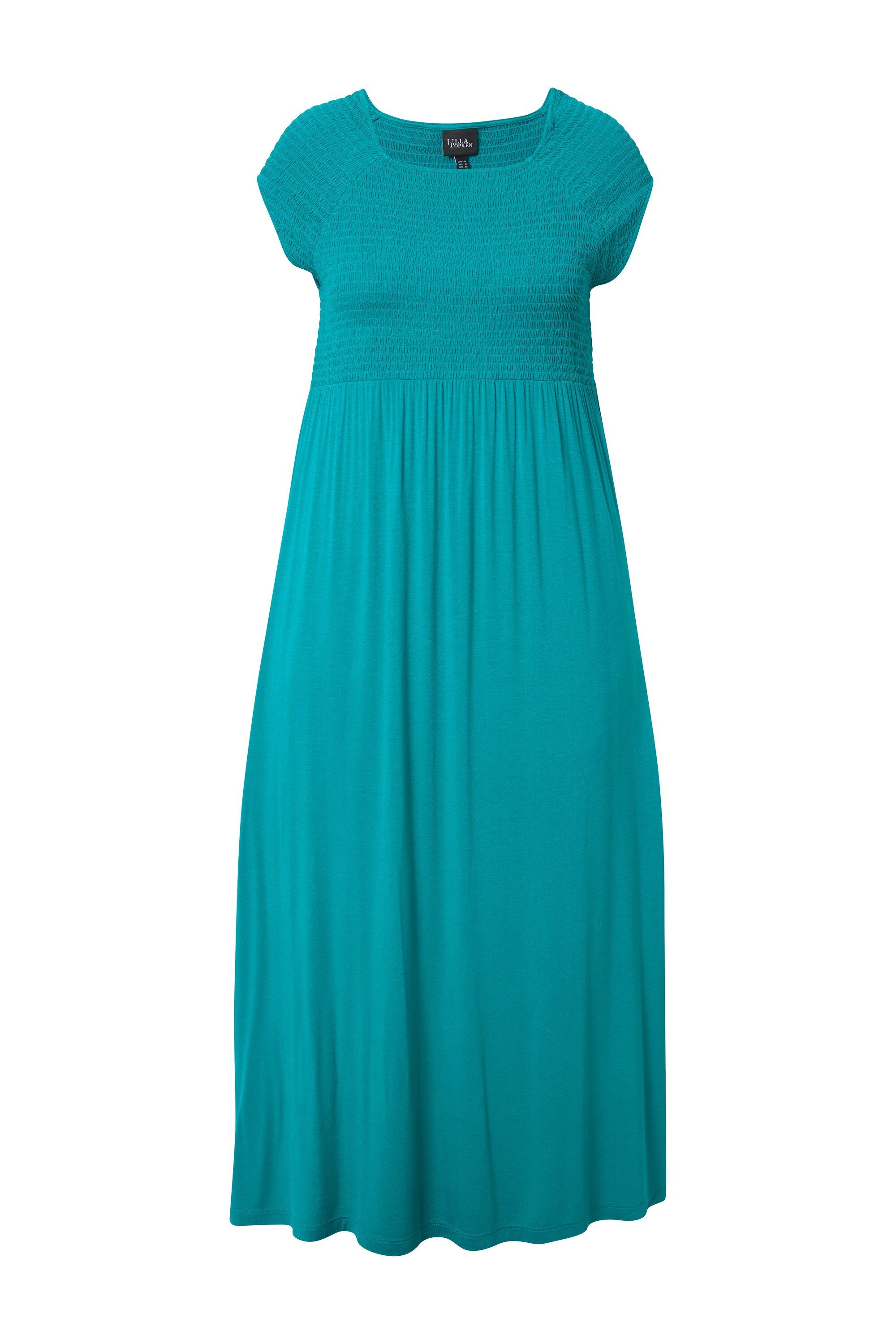 Ulla Popken Maxikleid Kleid A-Linie gesmokt günstig online kaufen
