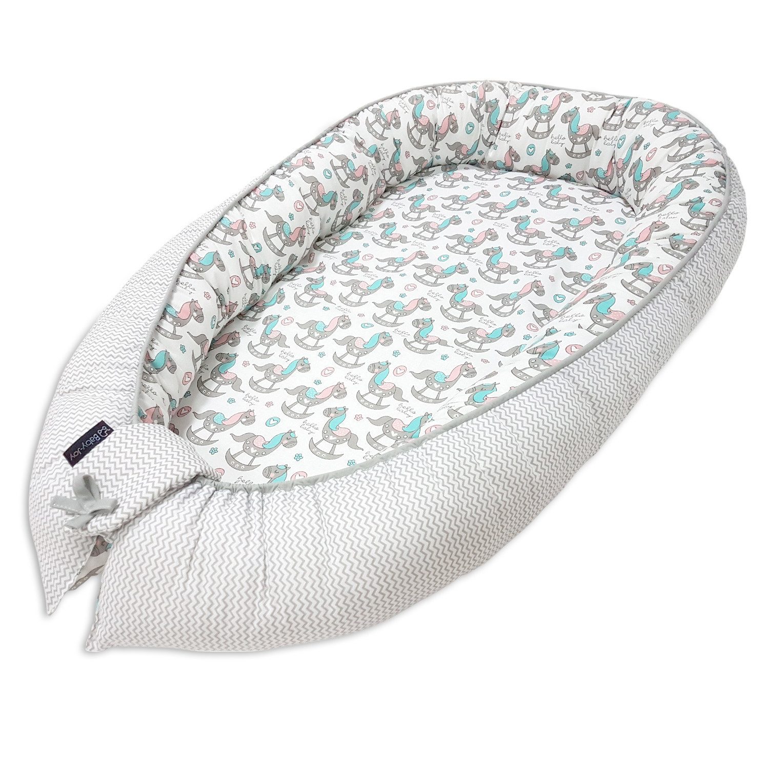 Baby-Joy Babyschlafsack Babynest Kokon ZICK ZACK günstig online kaufen