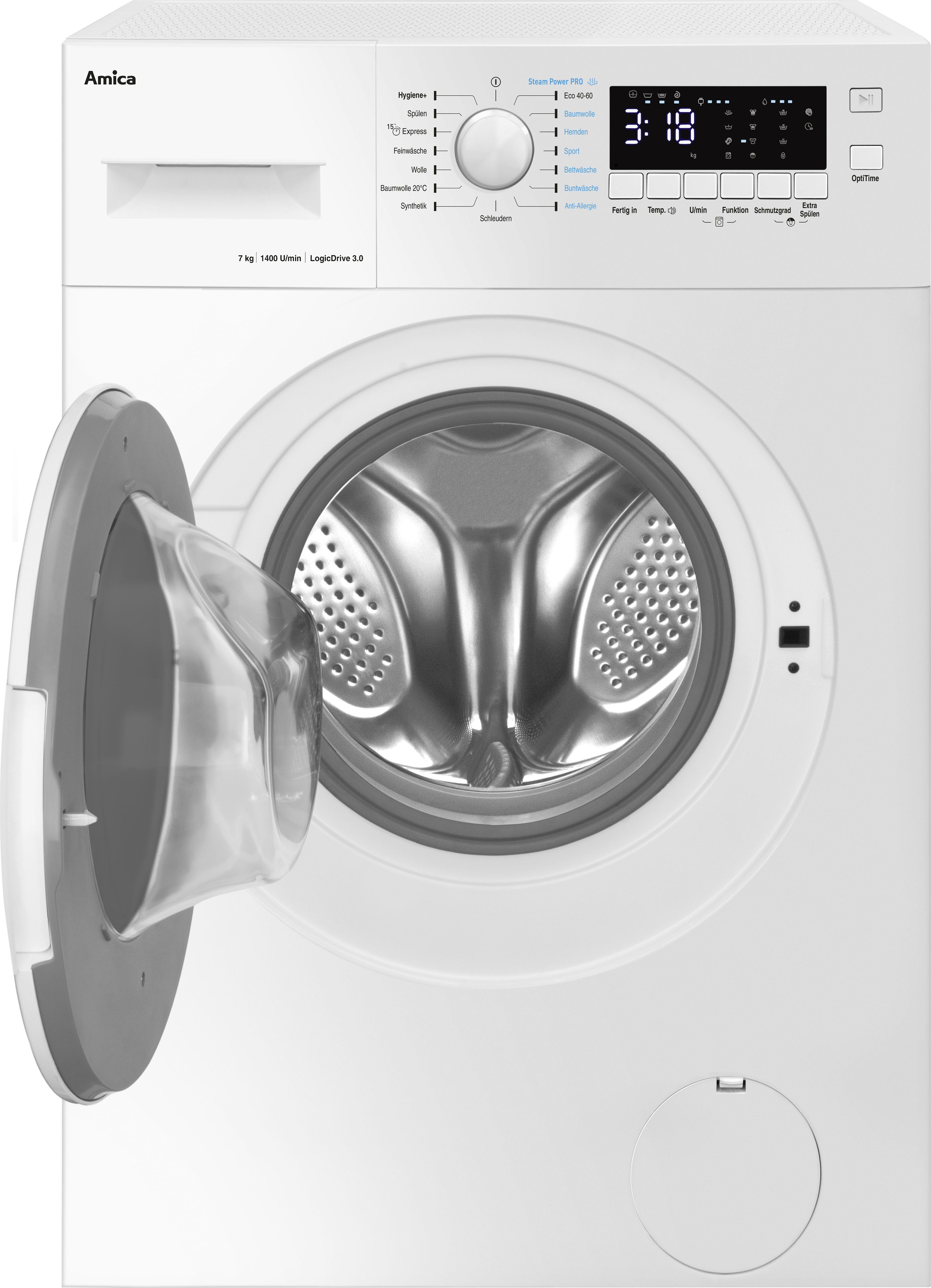 Amica Waschmaschine WA 474 082, 7 kg, 1400 U/min