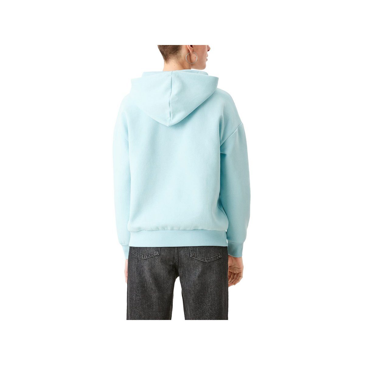 Qstarz blau regular (1-tlg) Sweatshirt fit