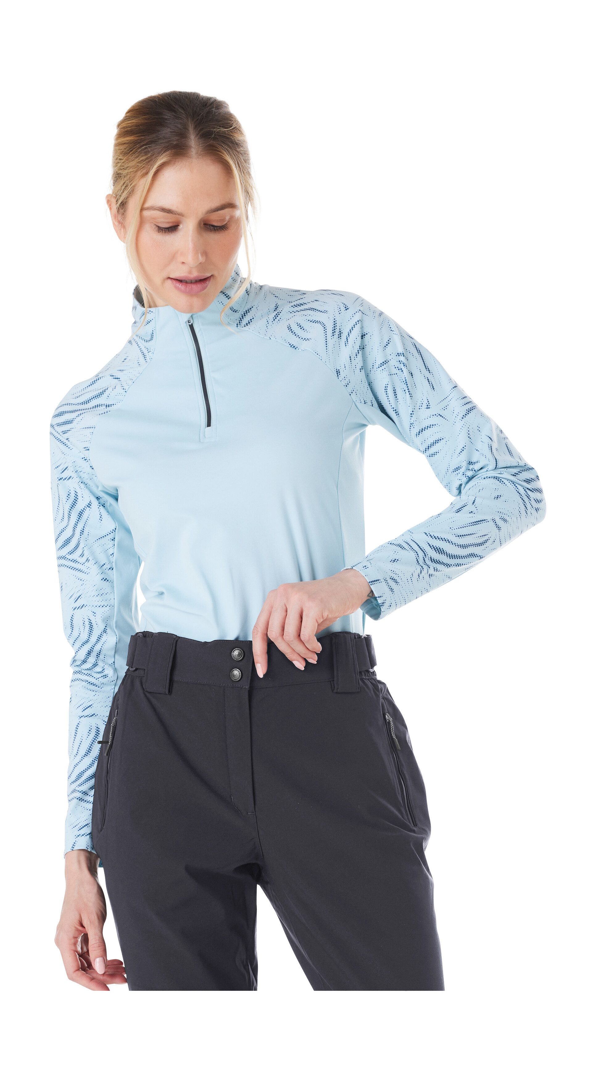 Killtec Skihose KSW 249 WMN SKI PNTS Wasser- und winddicht, abnehmbare Träger, verstellbare Taille