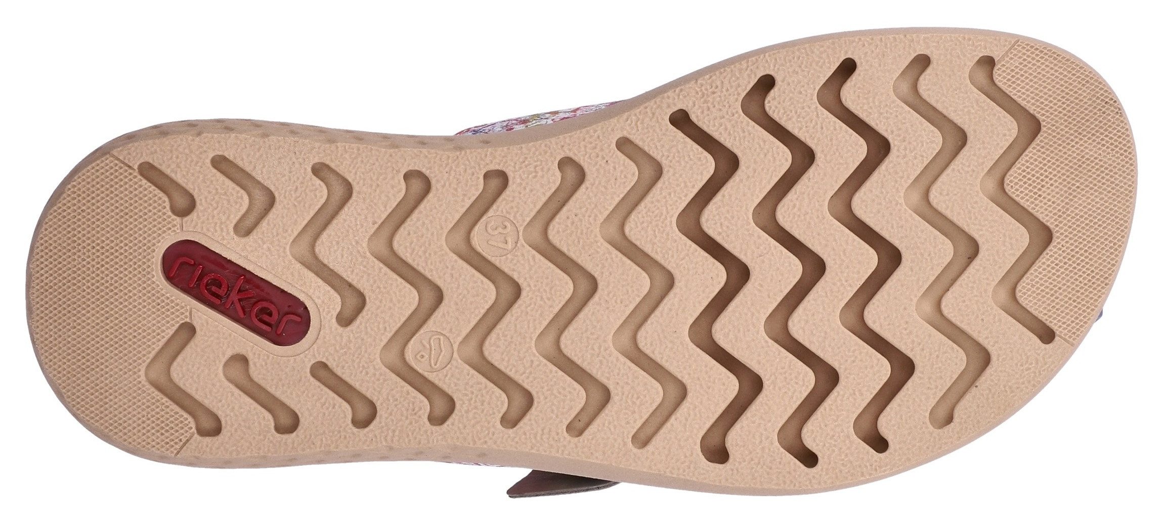 Rieker Zehentrenner Pantolette, Sommerschuh, Hausschuh zum Schlupfen